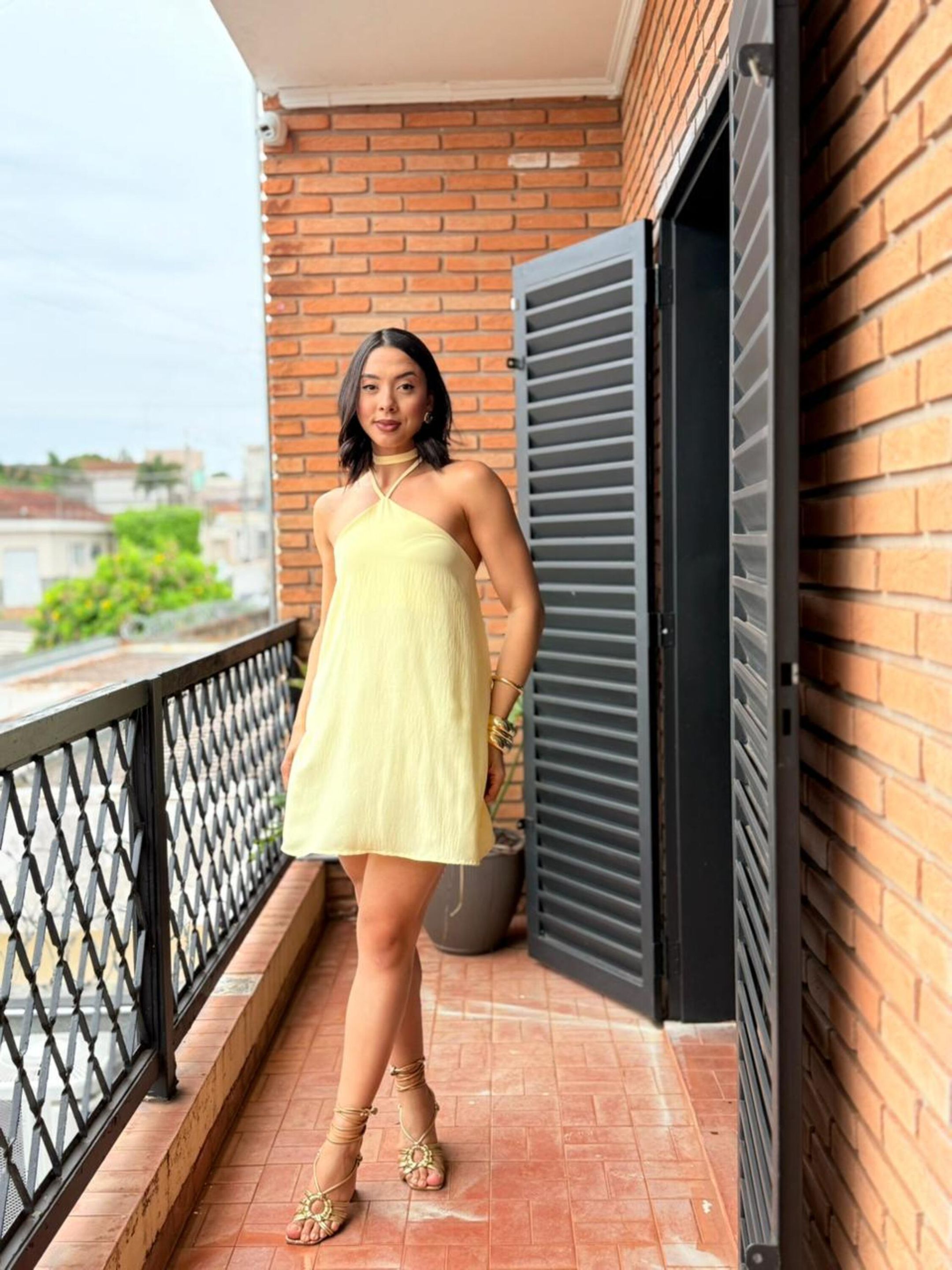 VESTIDO HELÔ AMARELO - MMUNIZ 