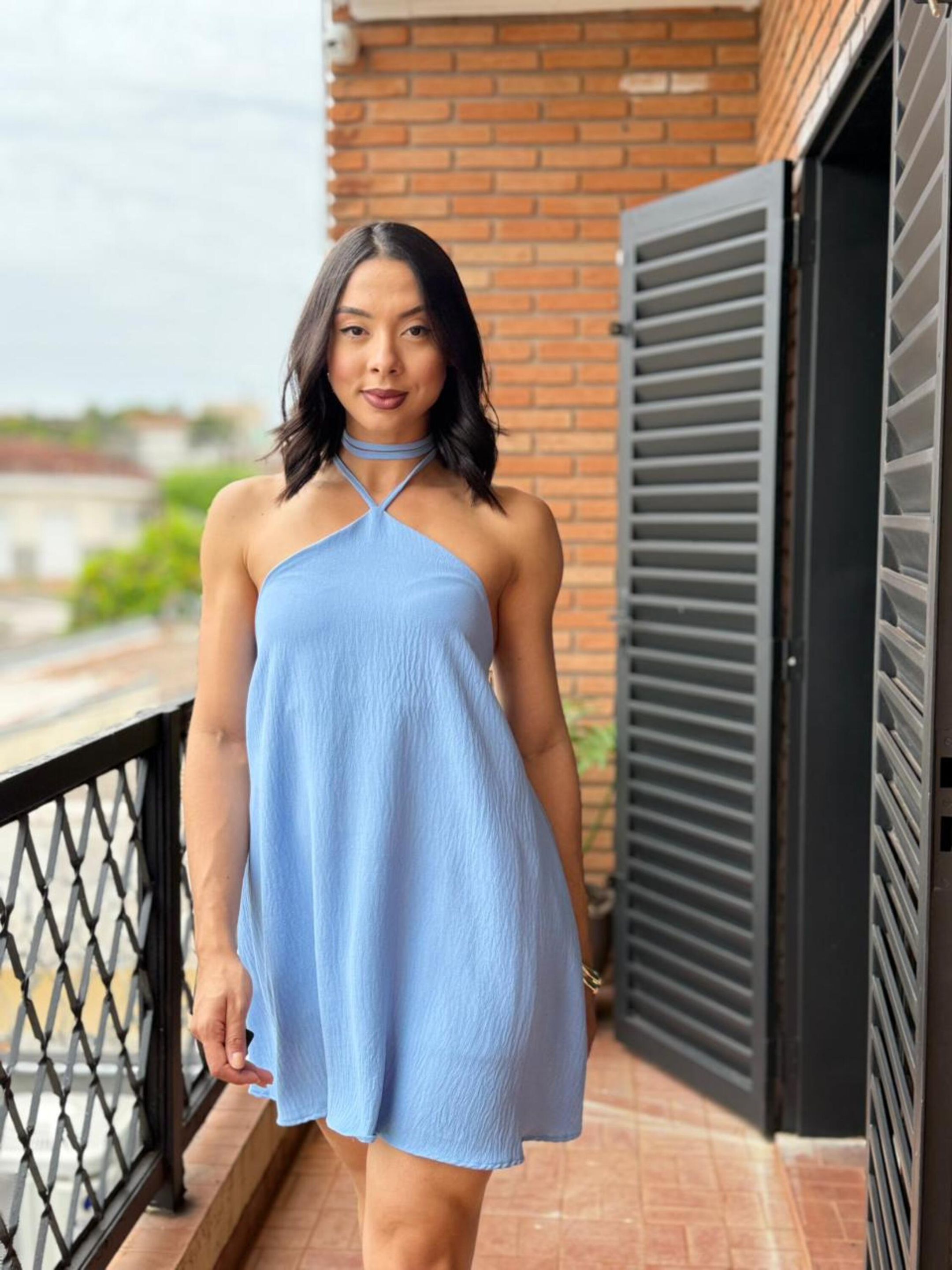 VESTIDO HELÔ AZUL - MMUNIZ 