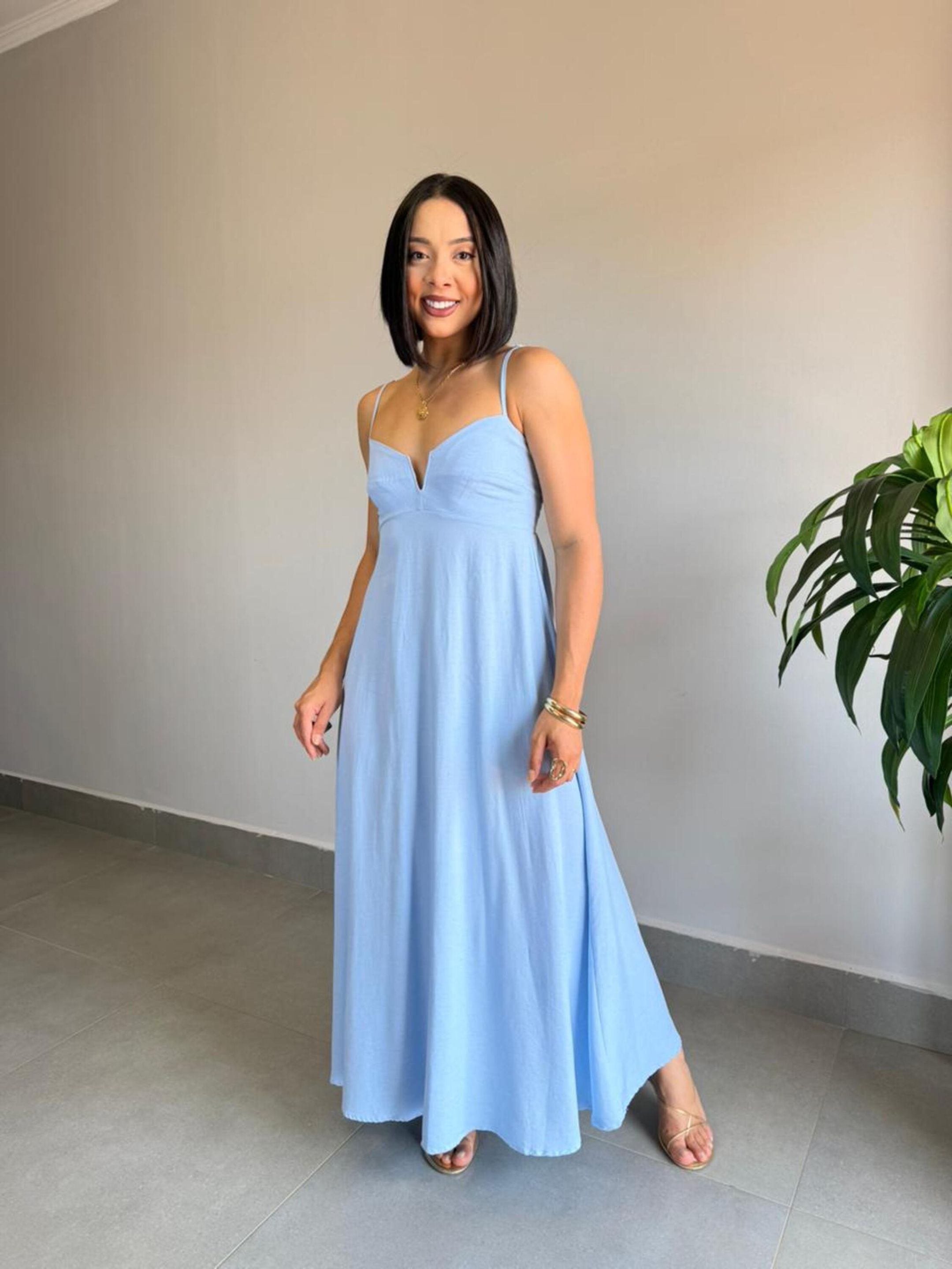 VESTIDO SARA AZUL - MMUNIZ 