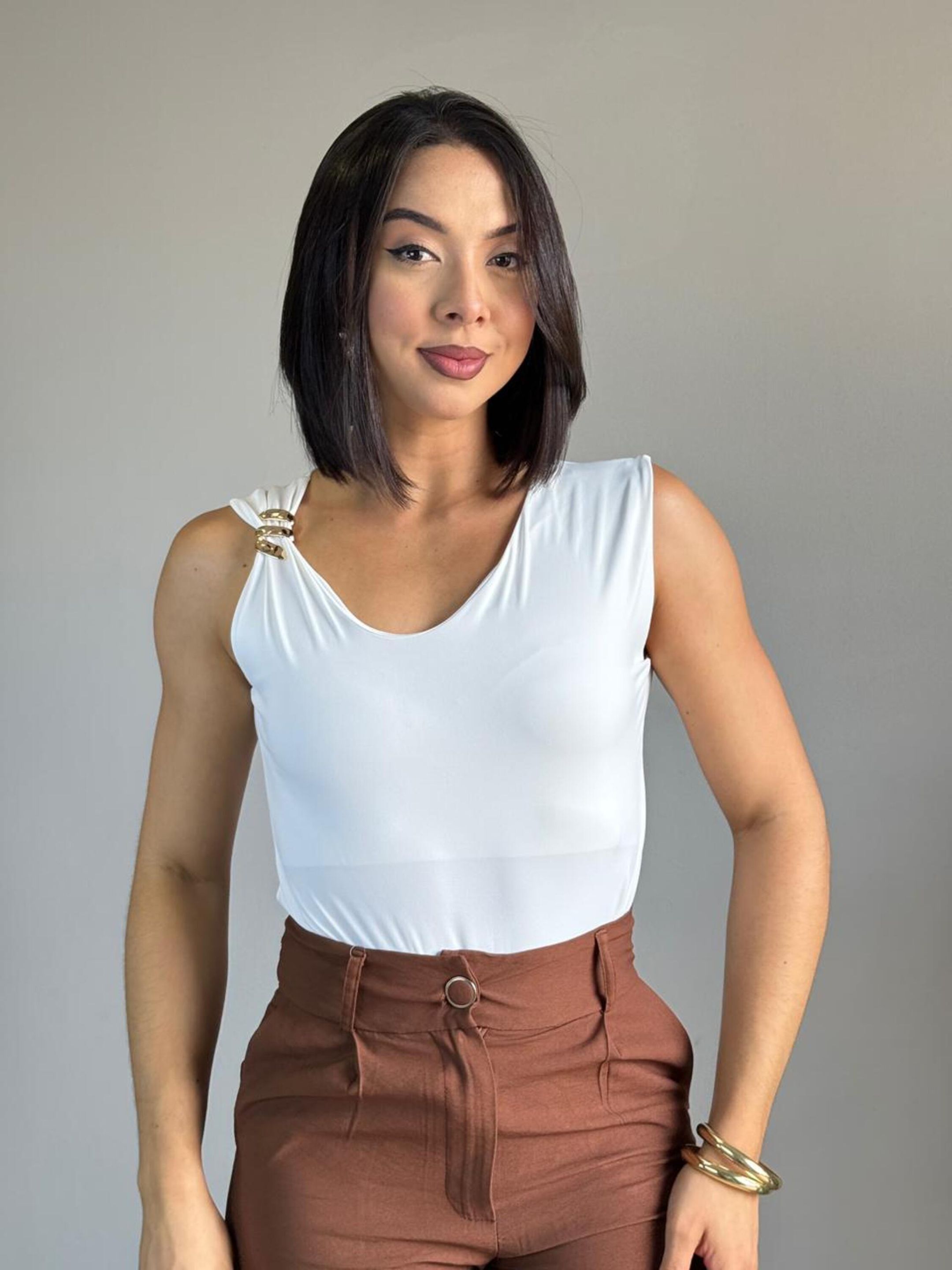 BODY METAL ORGÂNICO BRANCO - MMUNIZ 