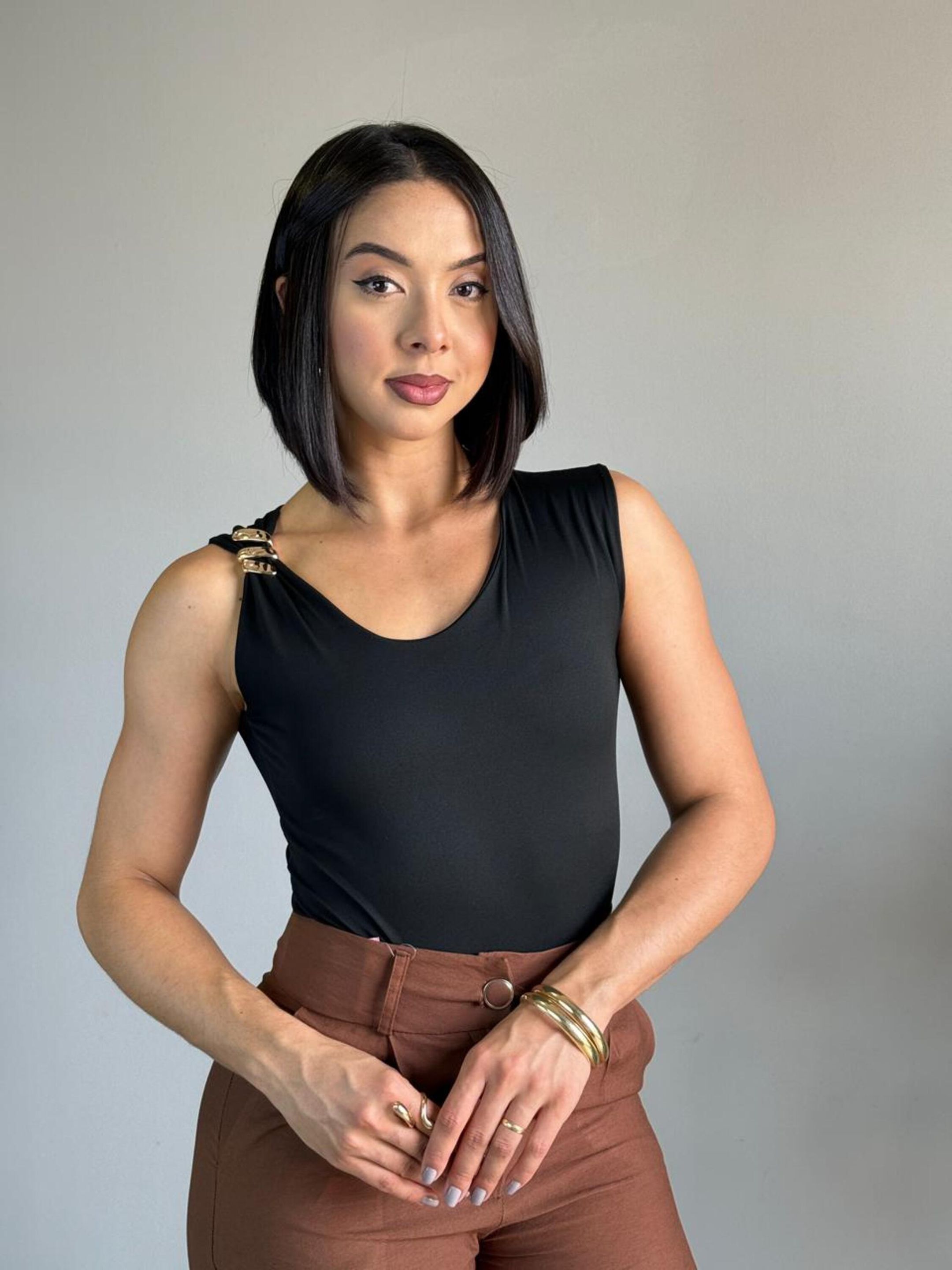 BODY METAL ORGÂNICO PRETO - MMUNIZ 