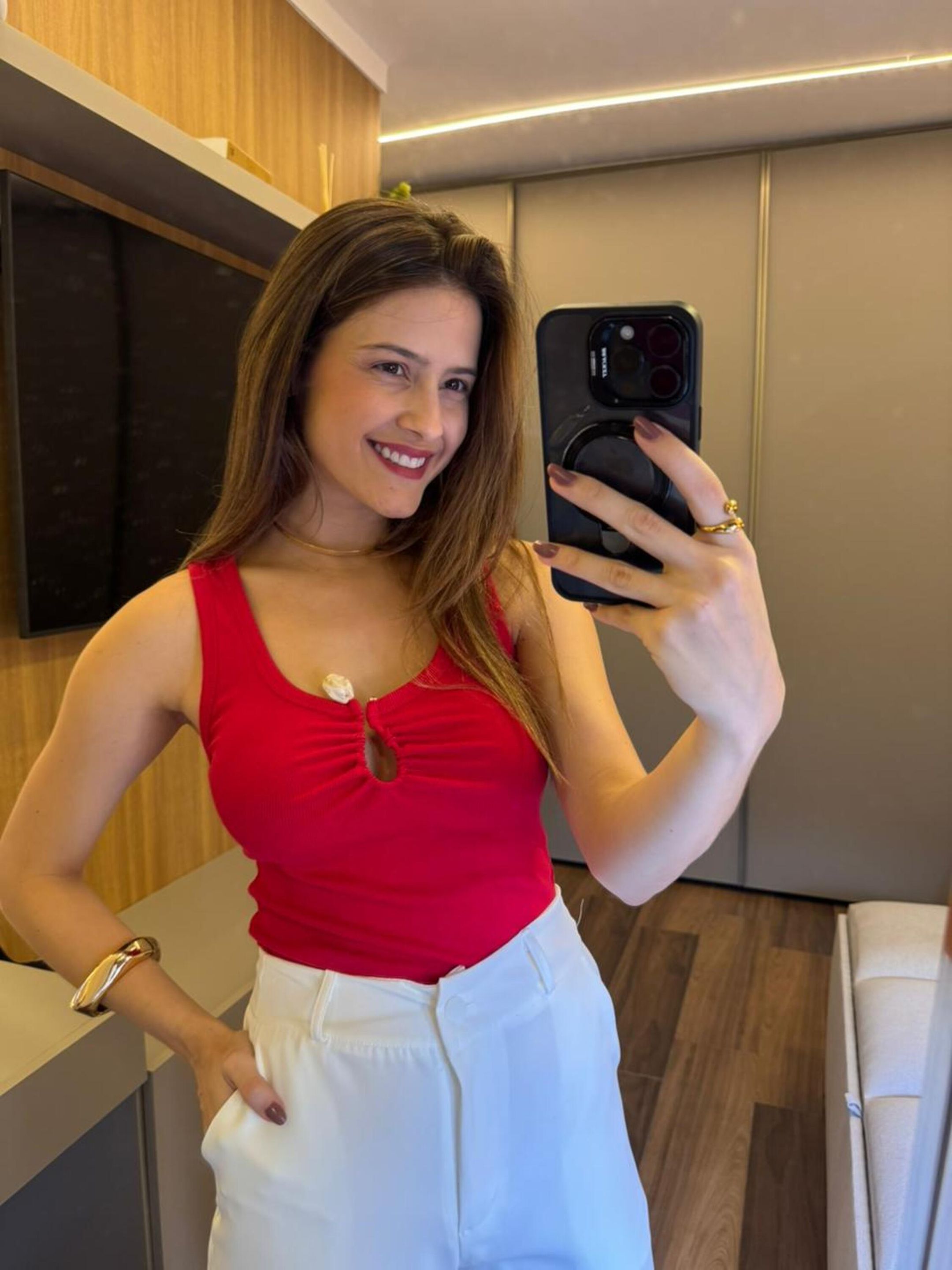 BLUSA CELINA VERMELHO - MMUNIZ 