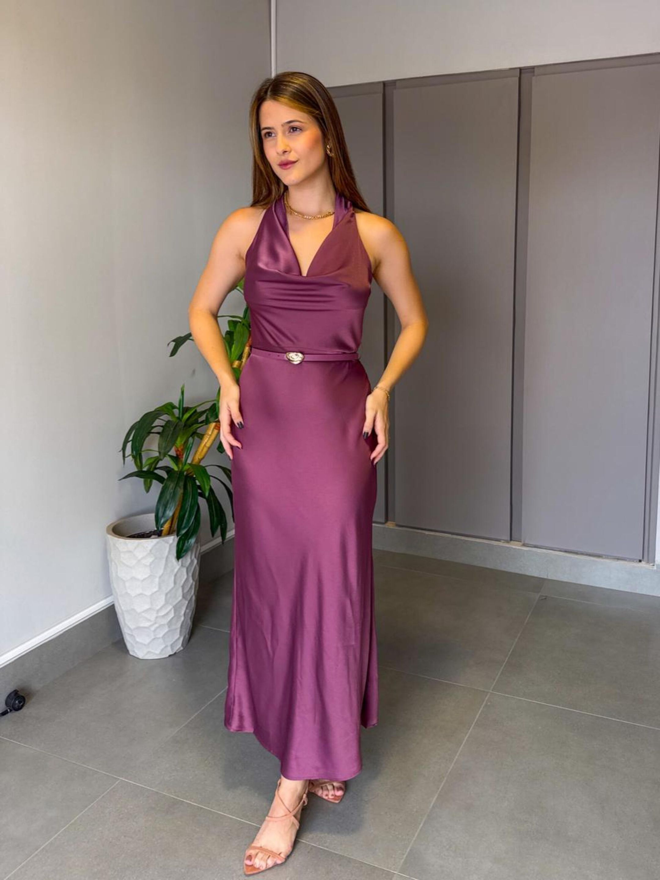 VESTIDO GABI VINHO - MMUNIZ 