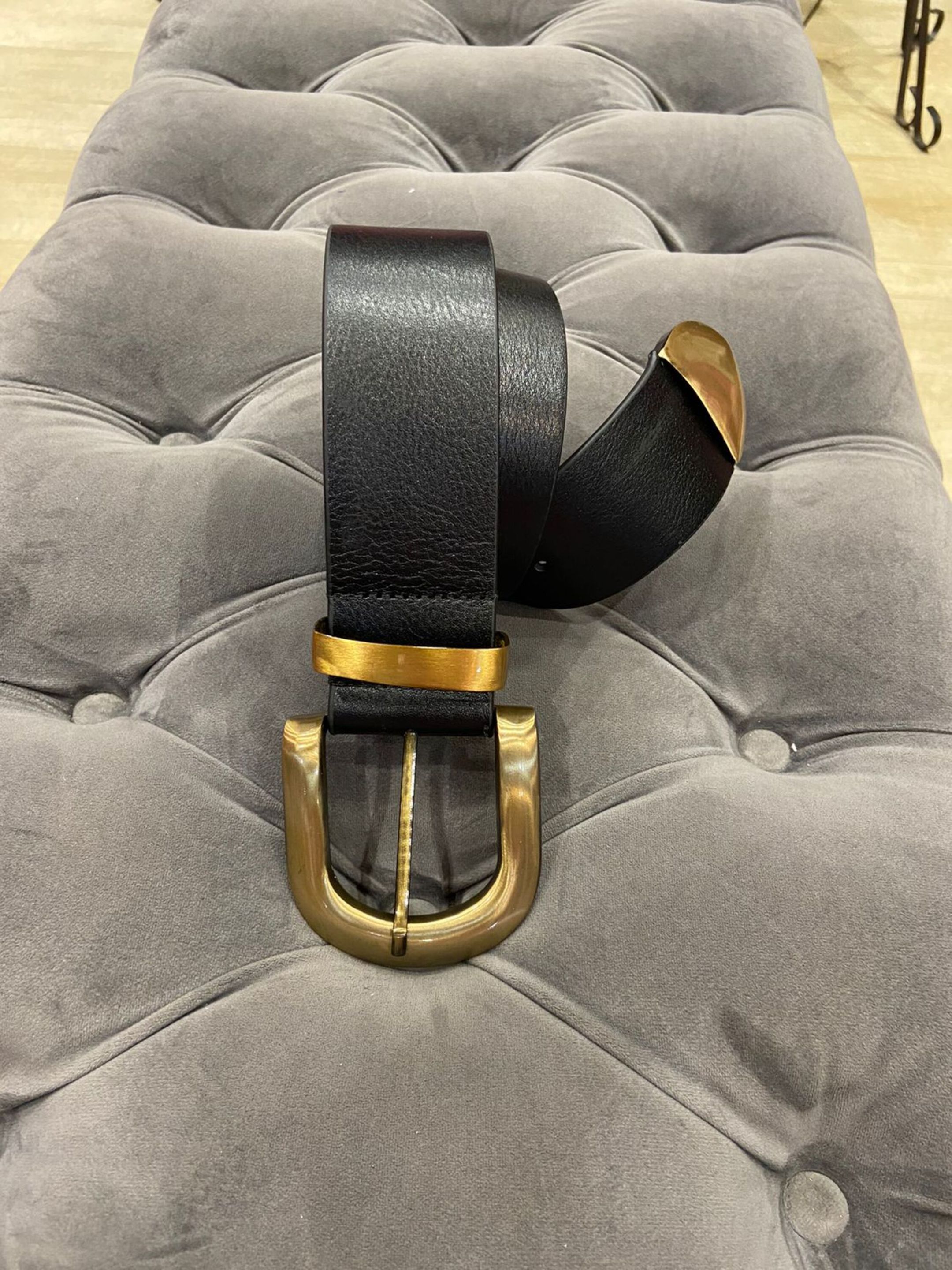 CINTO COURO CAROL PRETO - MMUNIZ 