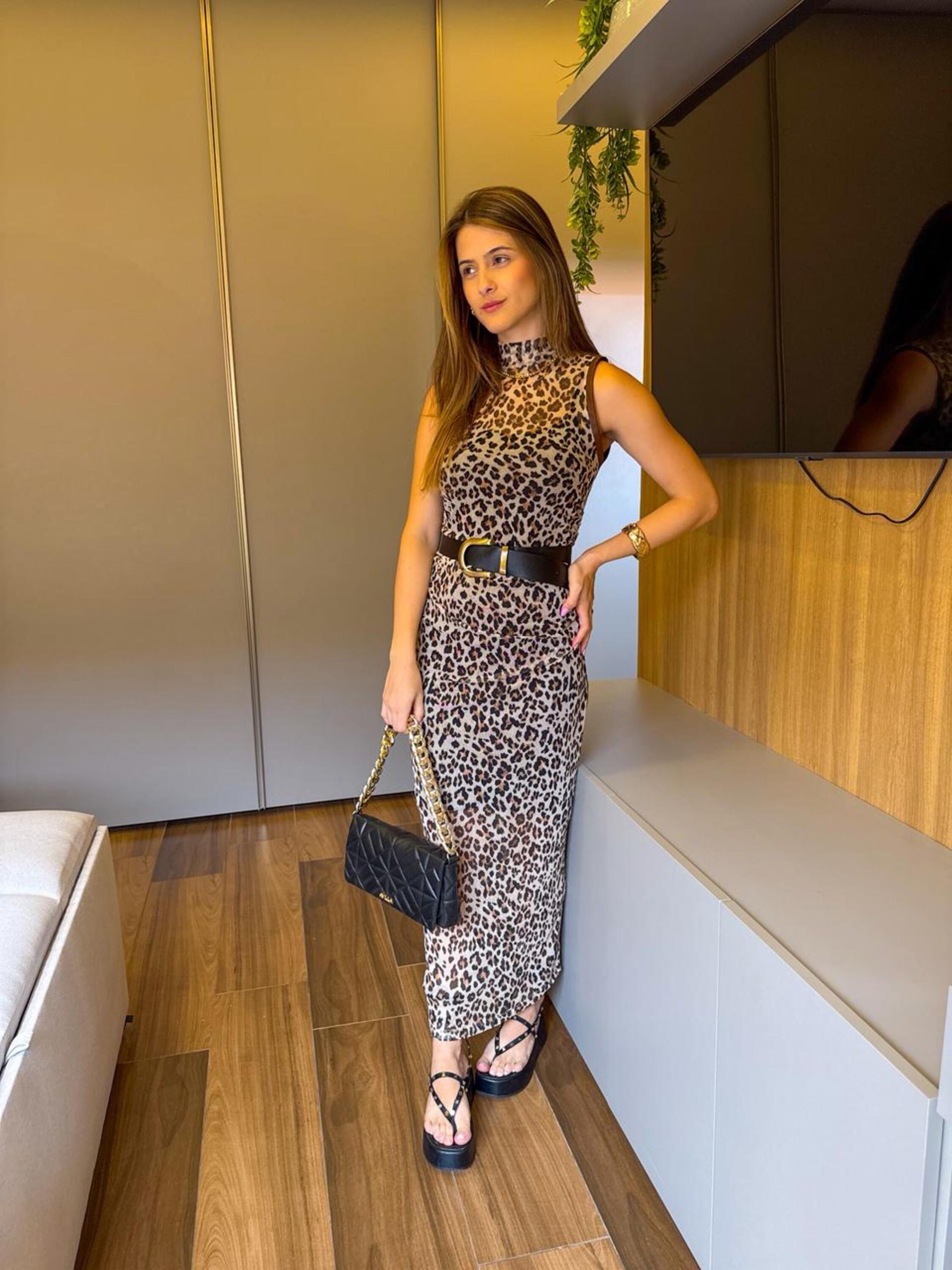 VESTIDO ONÇA MARI ANIMAL PRINT - MMUNIZ 