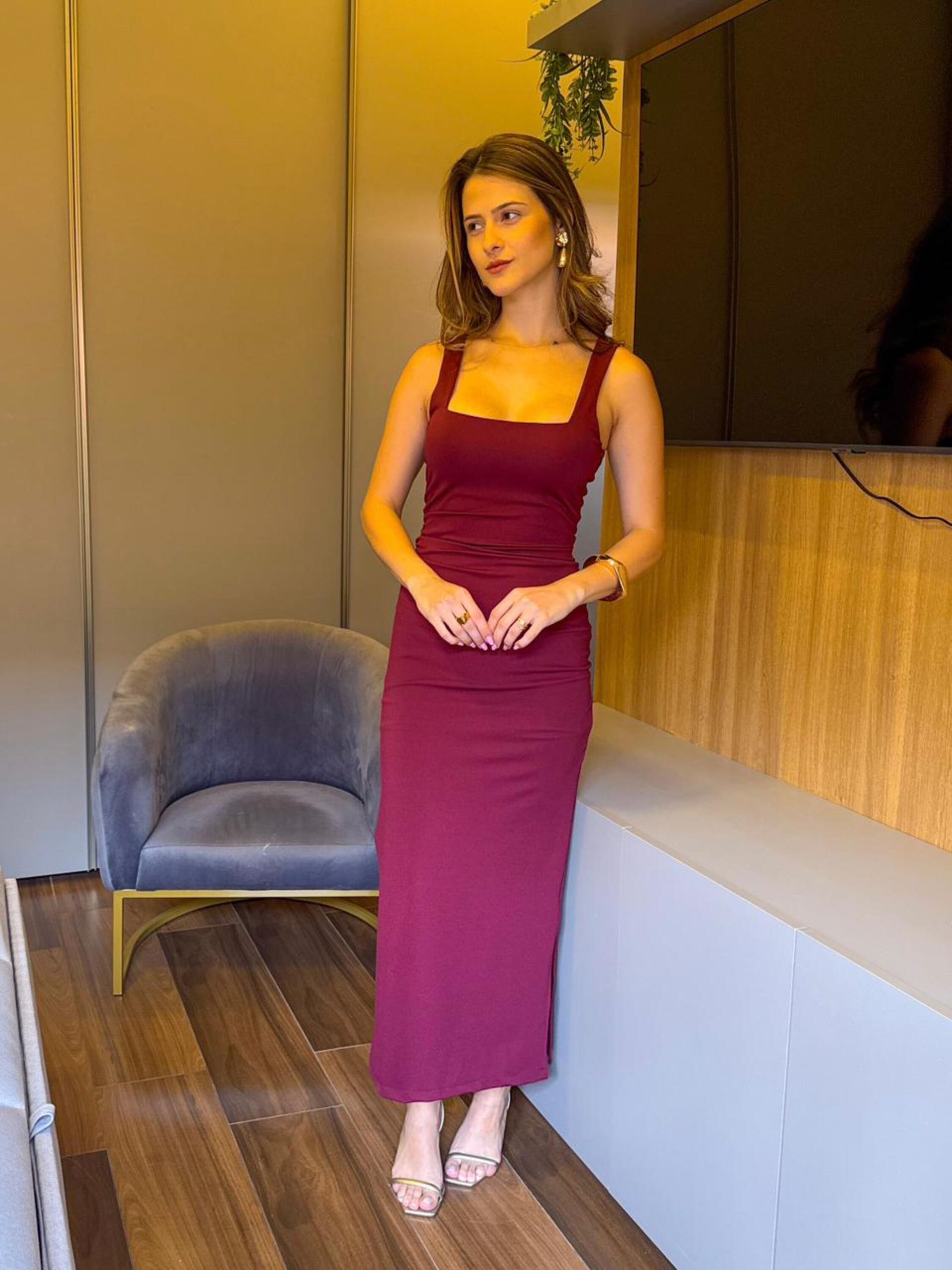 VESTIDO LUNA VINHO - MMUNIZ 