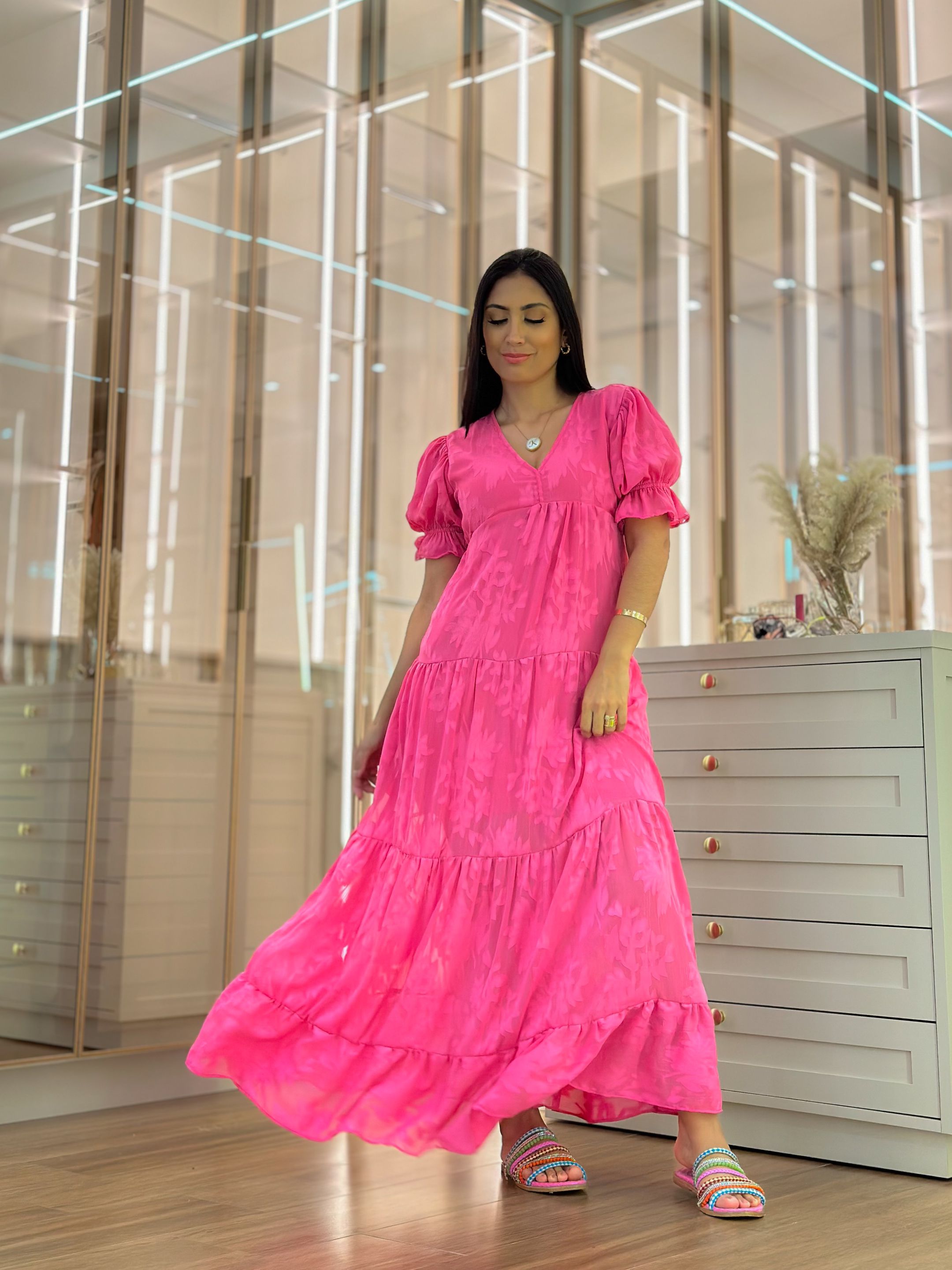 Vestido Aurora Rosa 