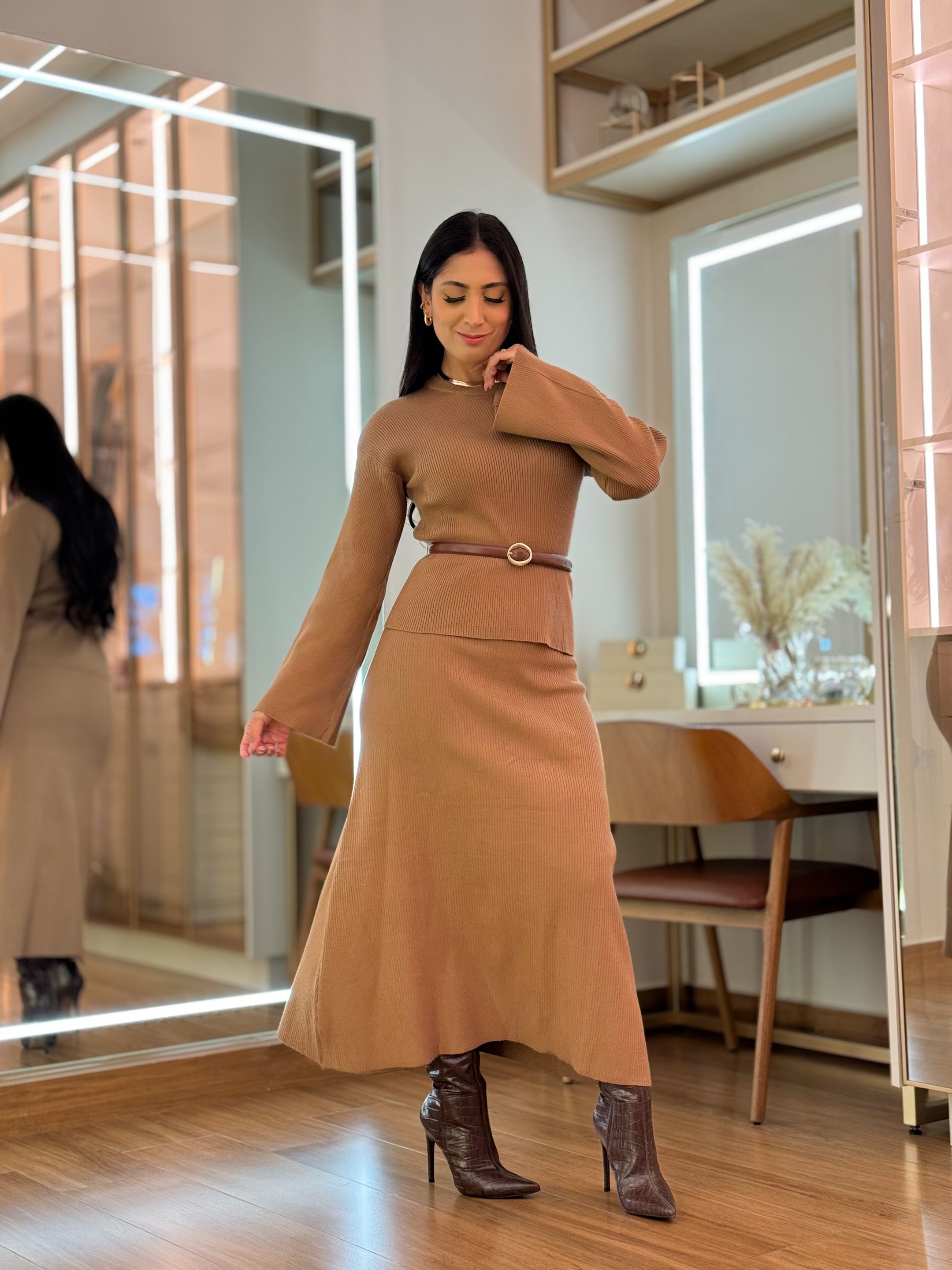 Conjunto Elise Tricot Capuccino