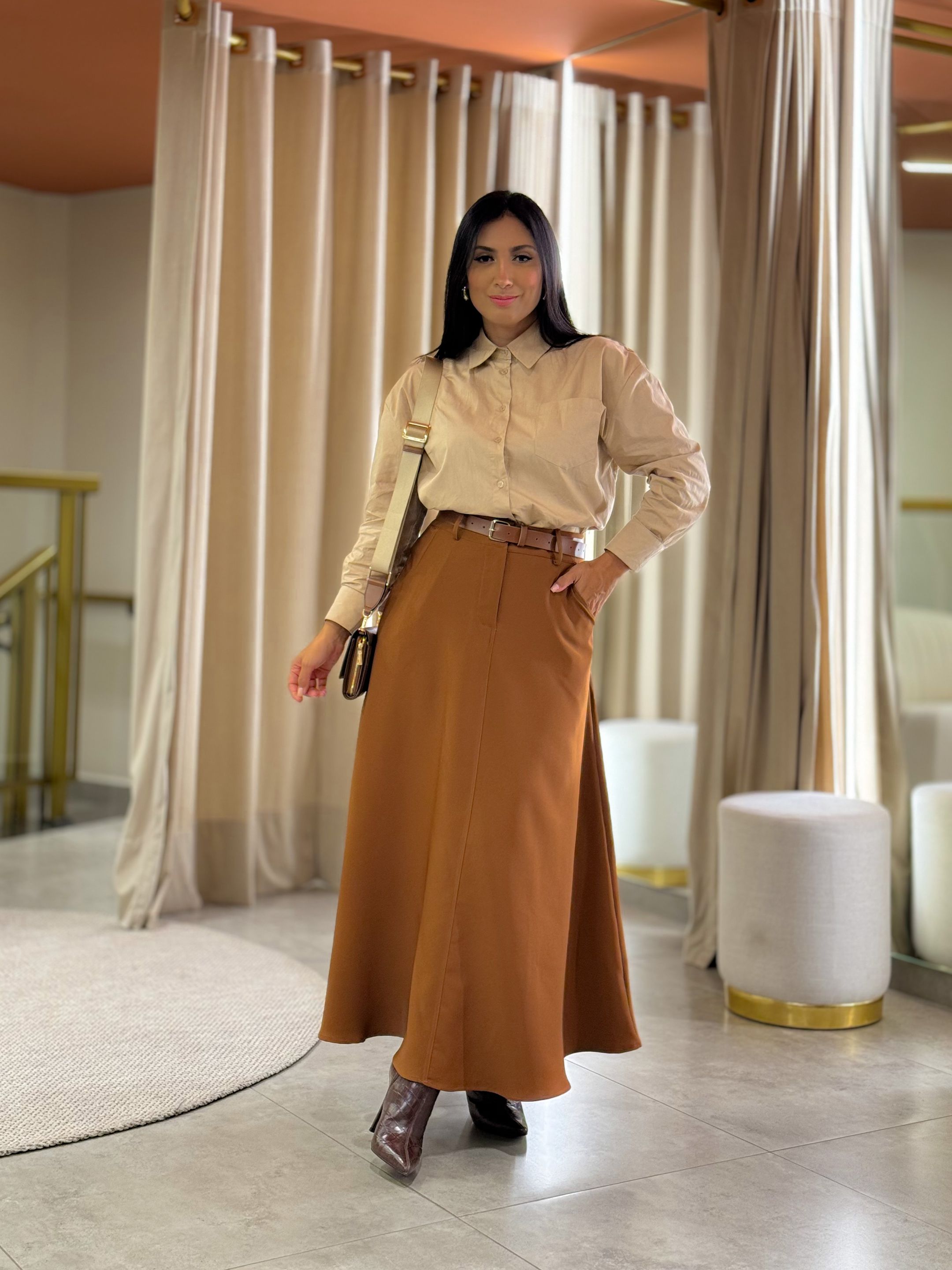 Saia Valentina Marrom