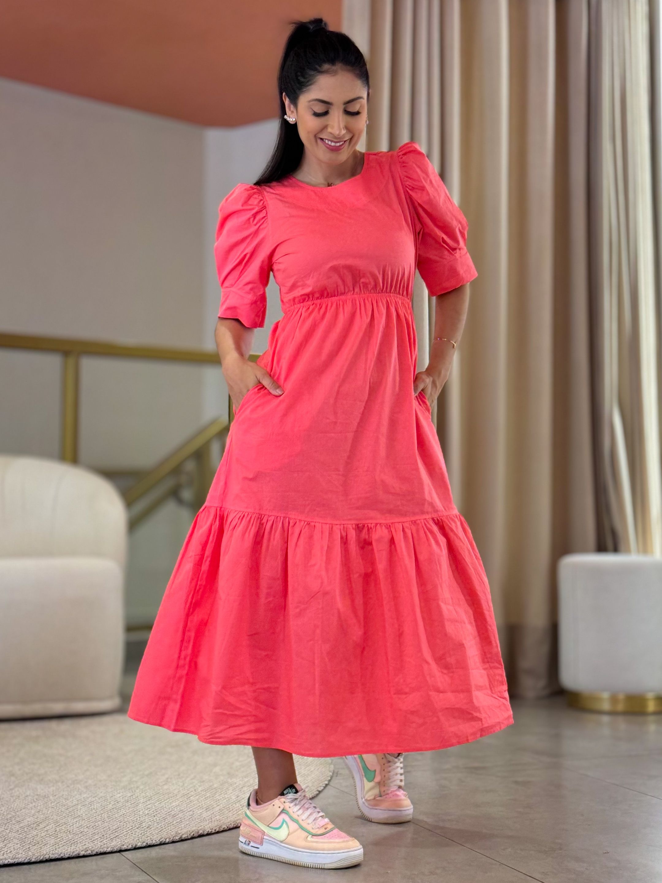 Vestido Eliza Coral