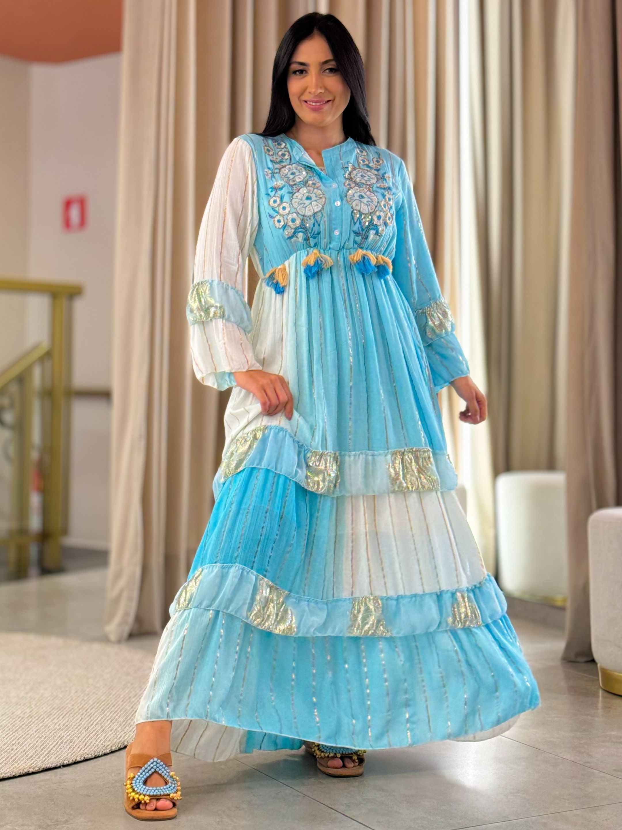 Vestido Virginia Azul