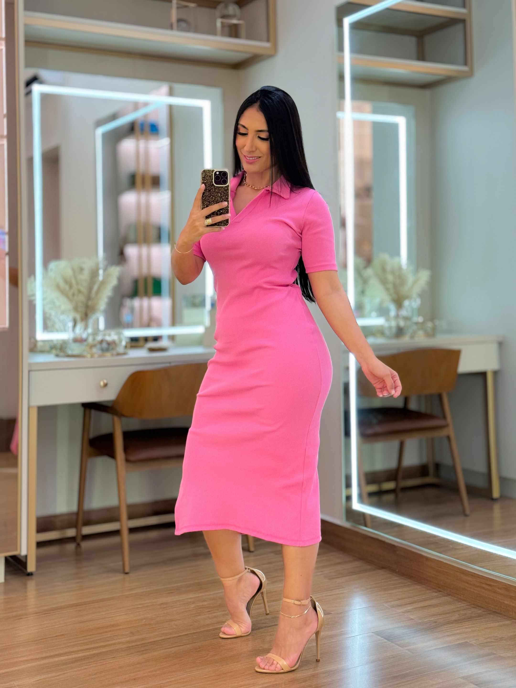 Vestido Celina Rosa