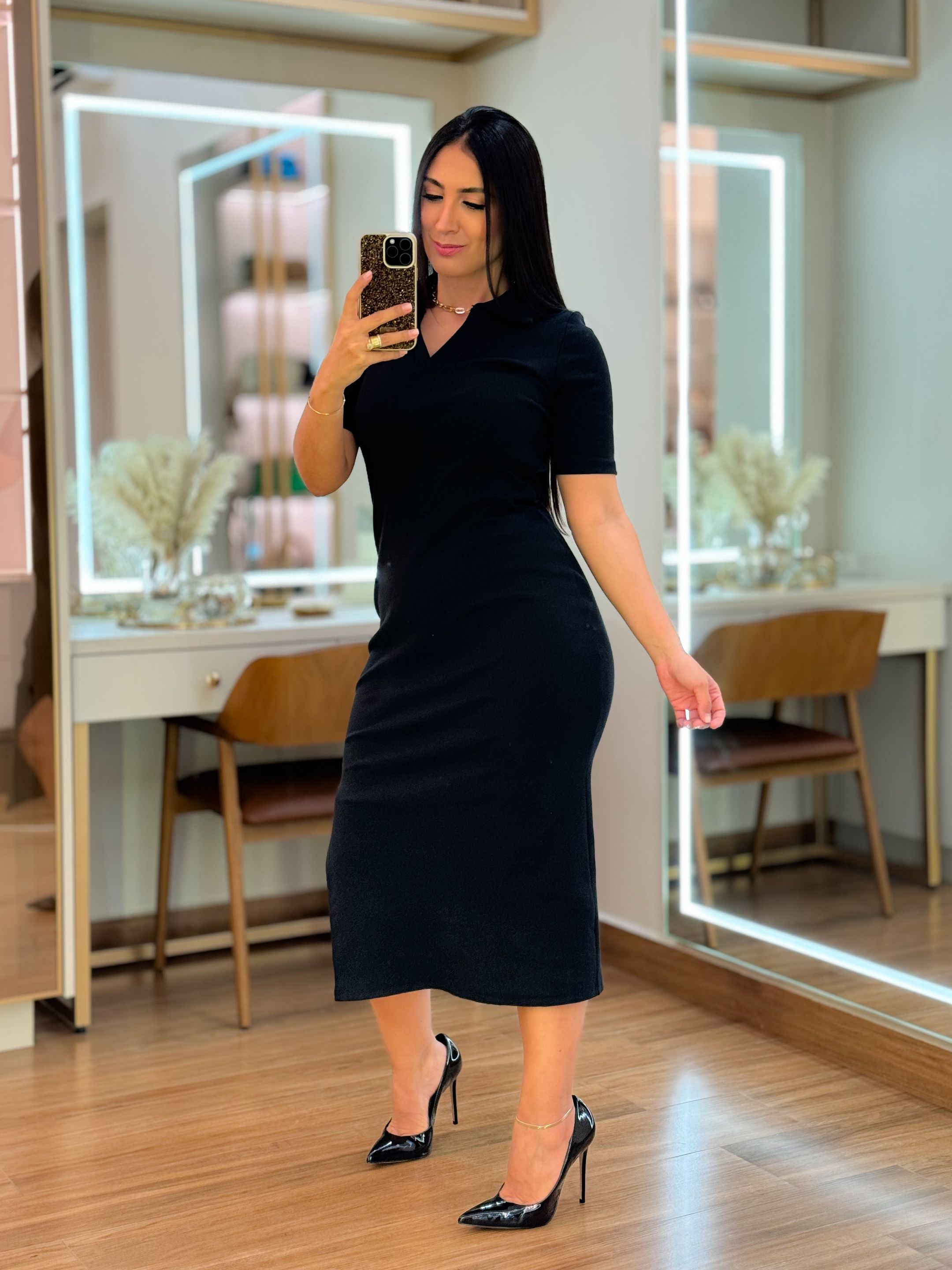Vestido Celina Preto
