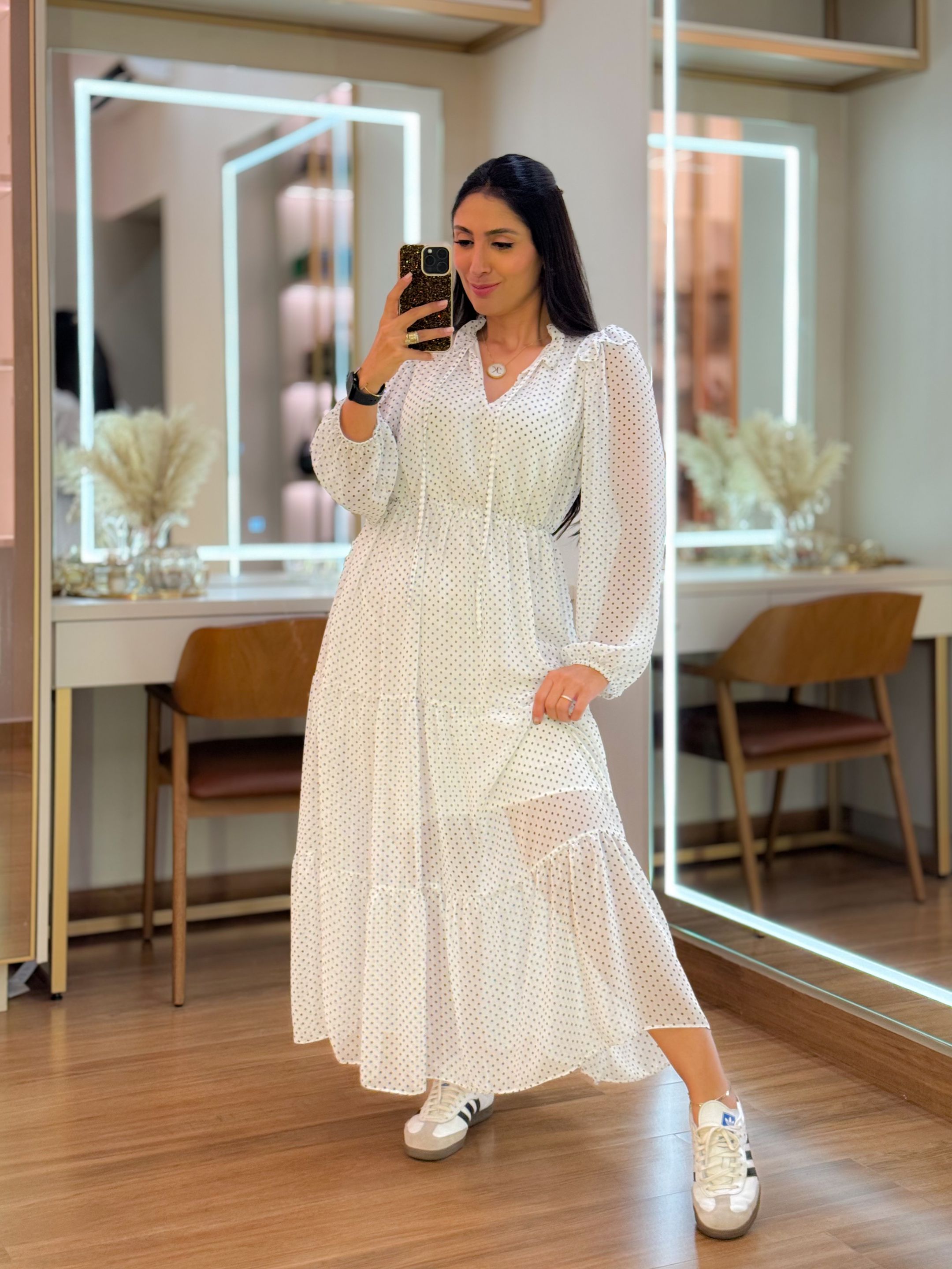 Vestido Julia Branco E Preto - Por Katia Vilar Moda Clássica 
