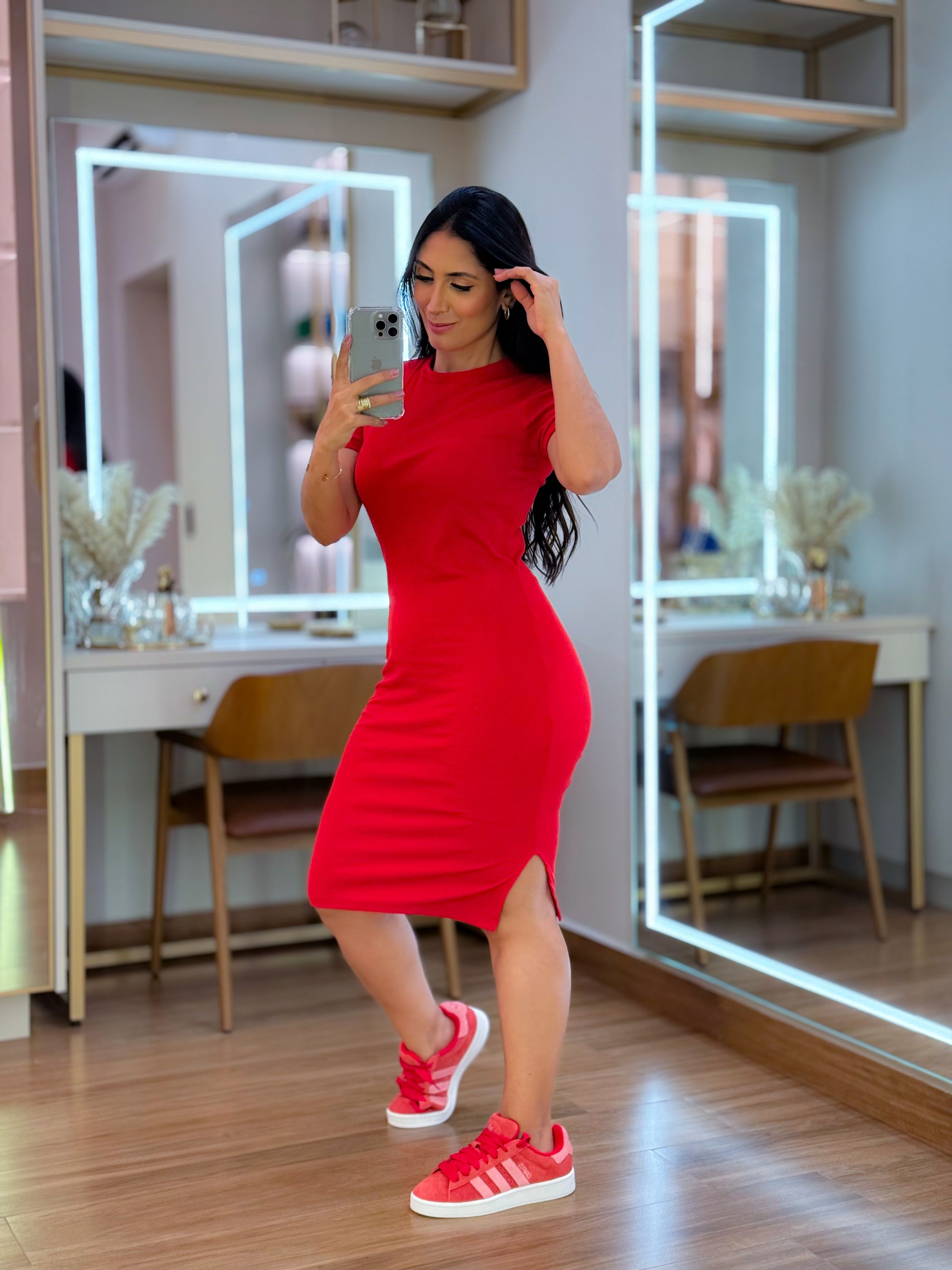 Vestido Tubinho Vermelho