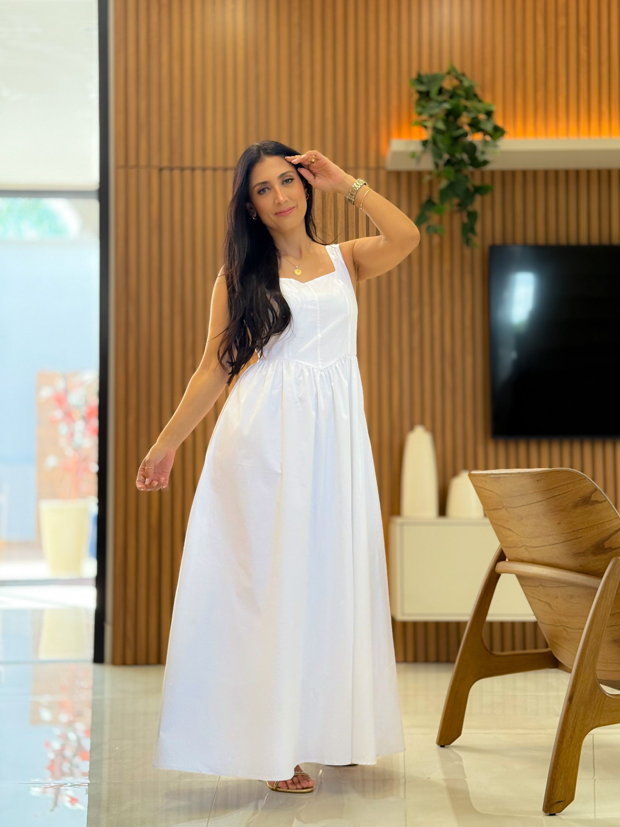 Vestido Lorena Branco