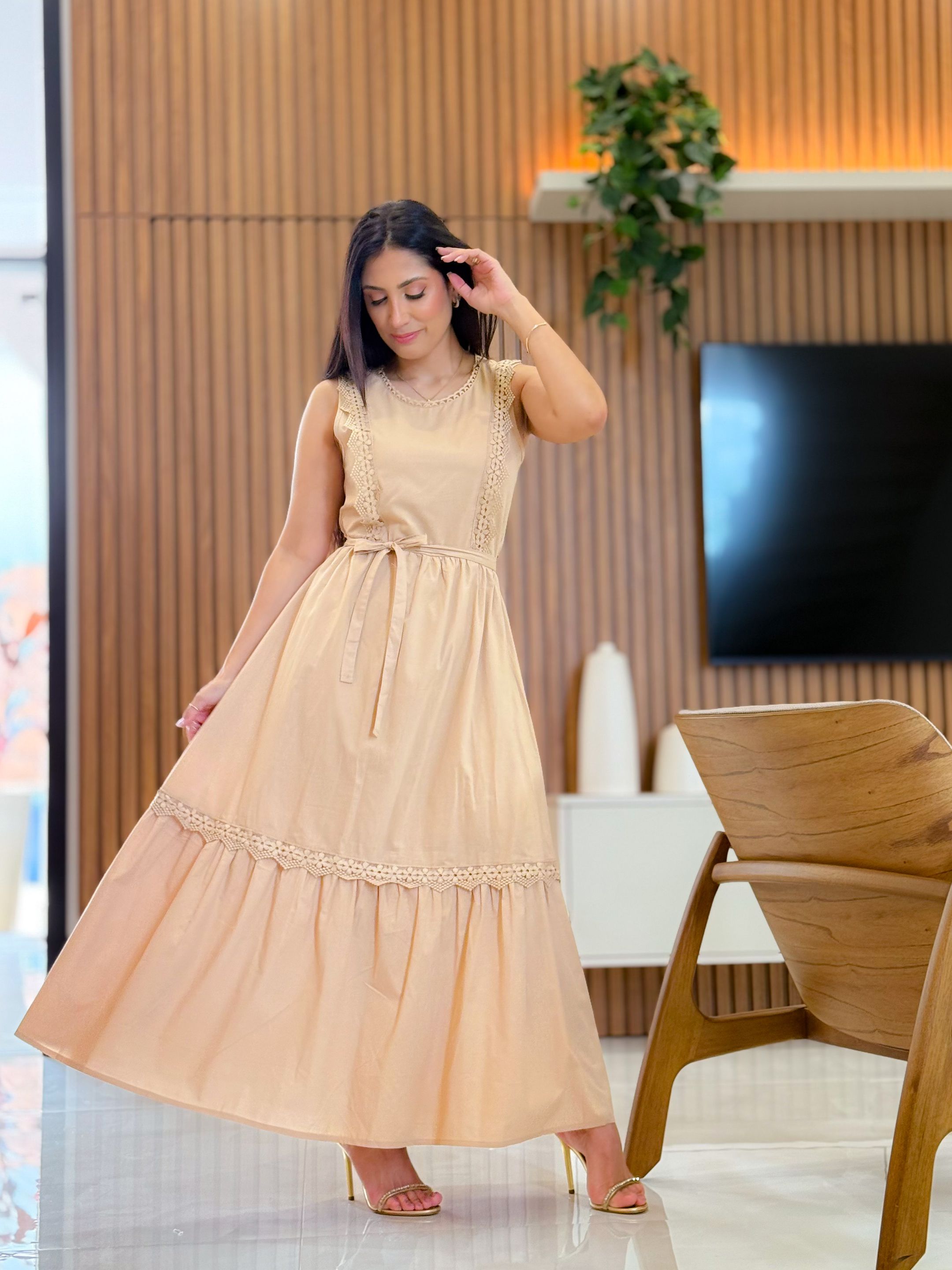 Vestido Alessandra Nude