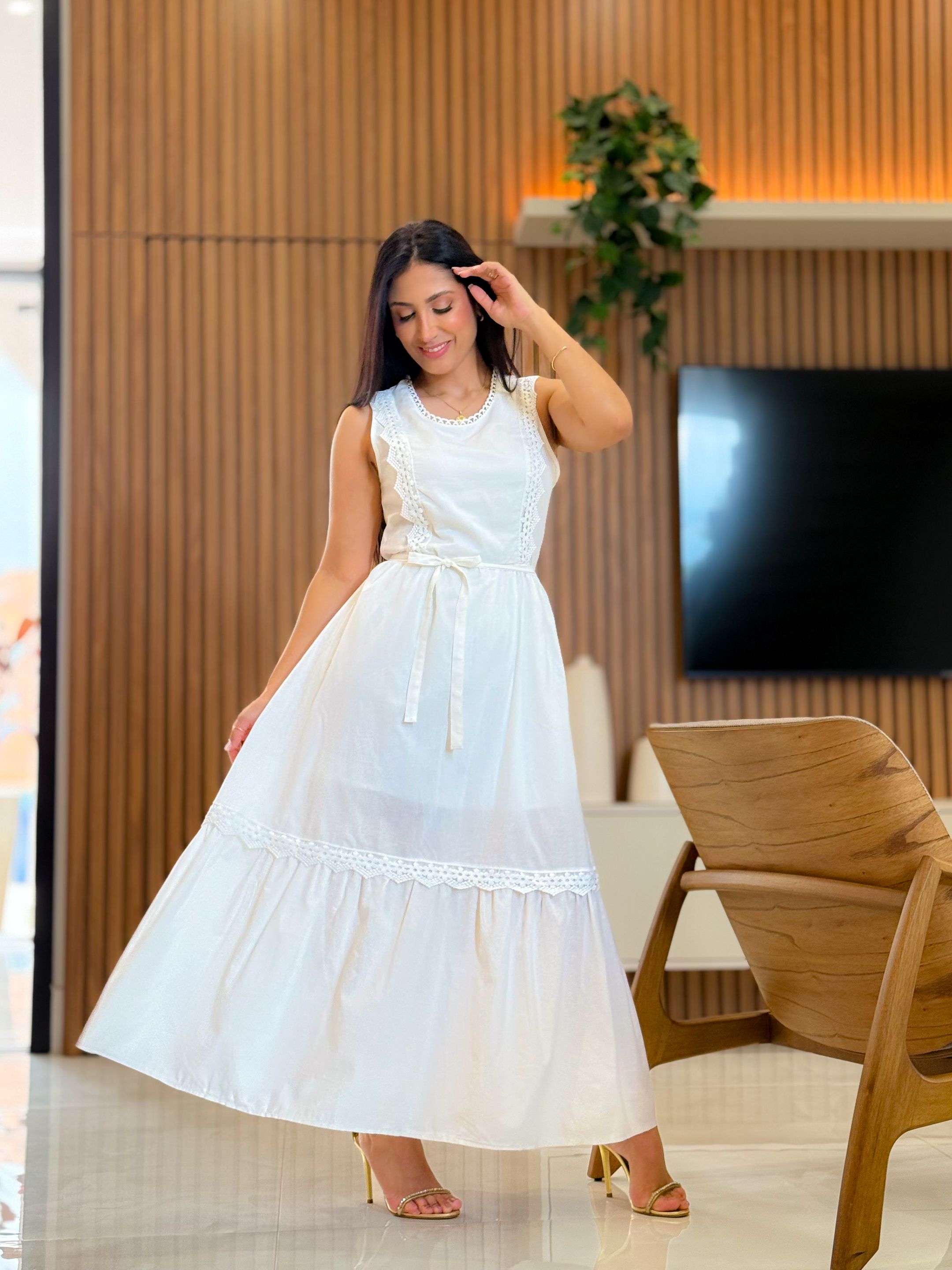 Vestido Alessandra Branco