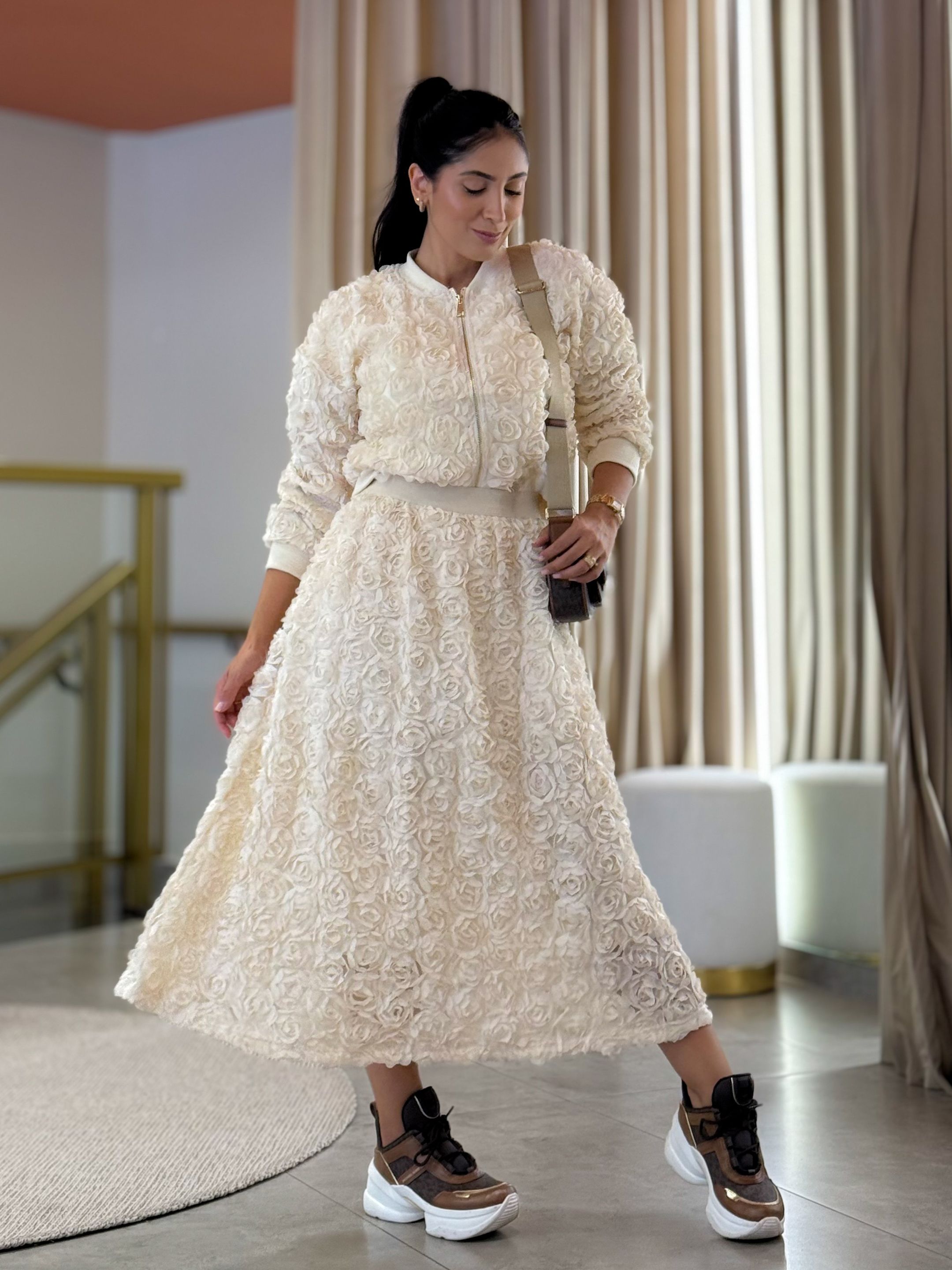 Conjunto França Creme - Por Katia Vilar Moda Clássica 