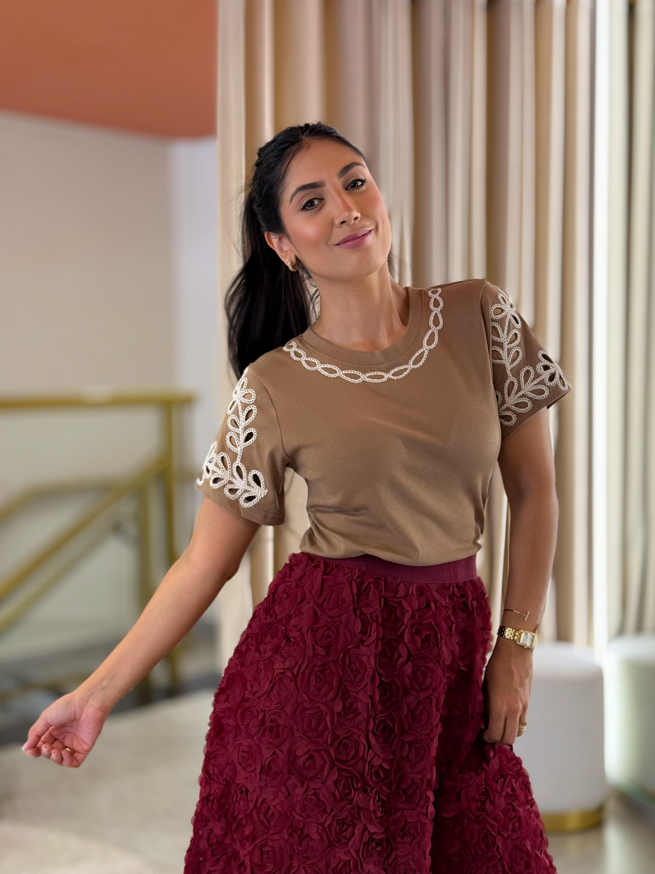 Blusa Karen Capuccino