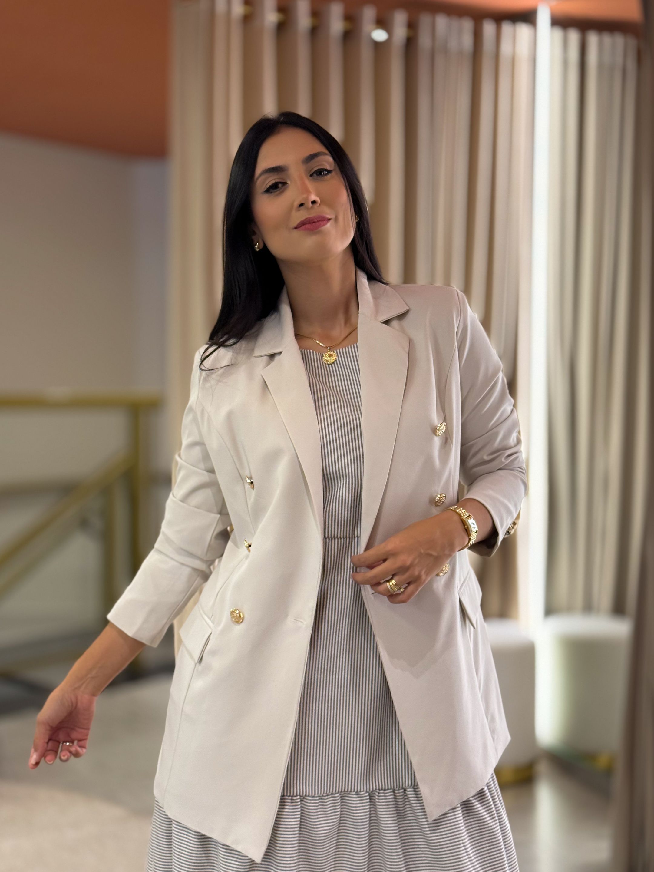 Blazer Paris Gelo - Por Katia Vilar Moda Clássica 