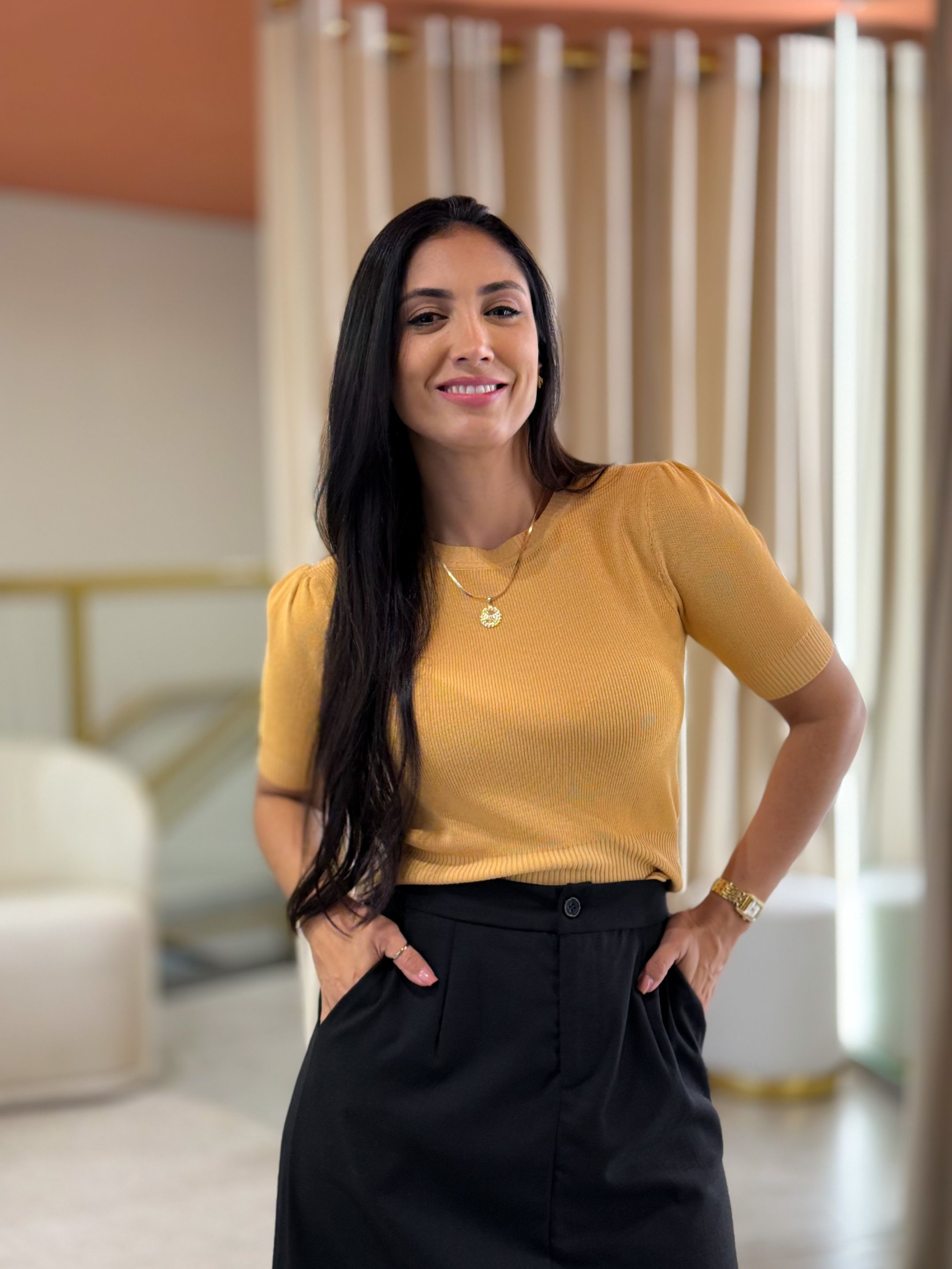 Blusa Gabriela Mostarda