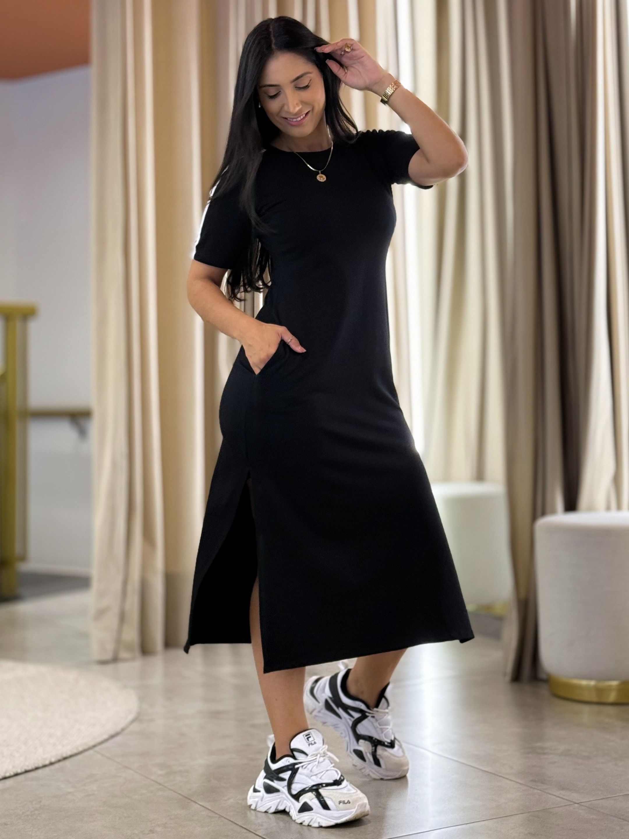 Vestido Roberta Preto