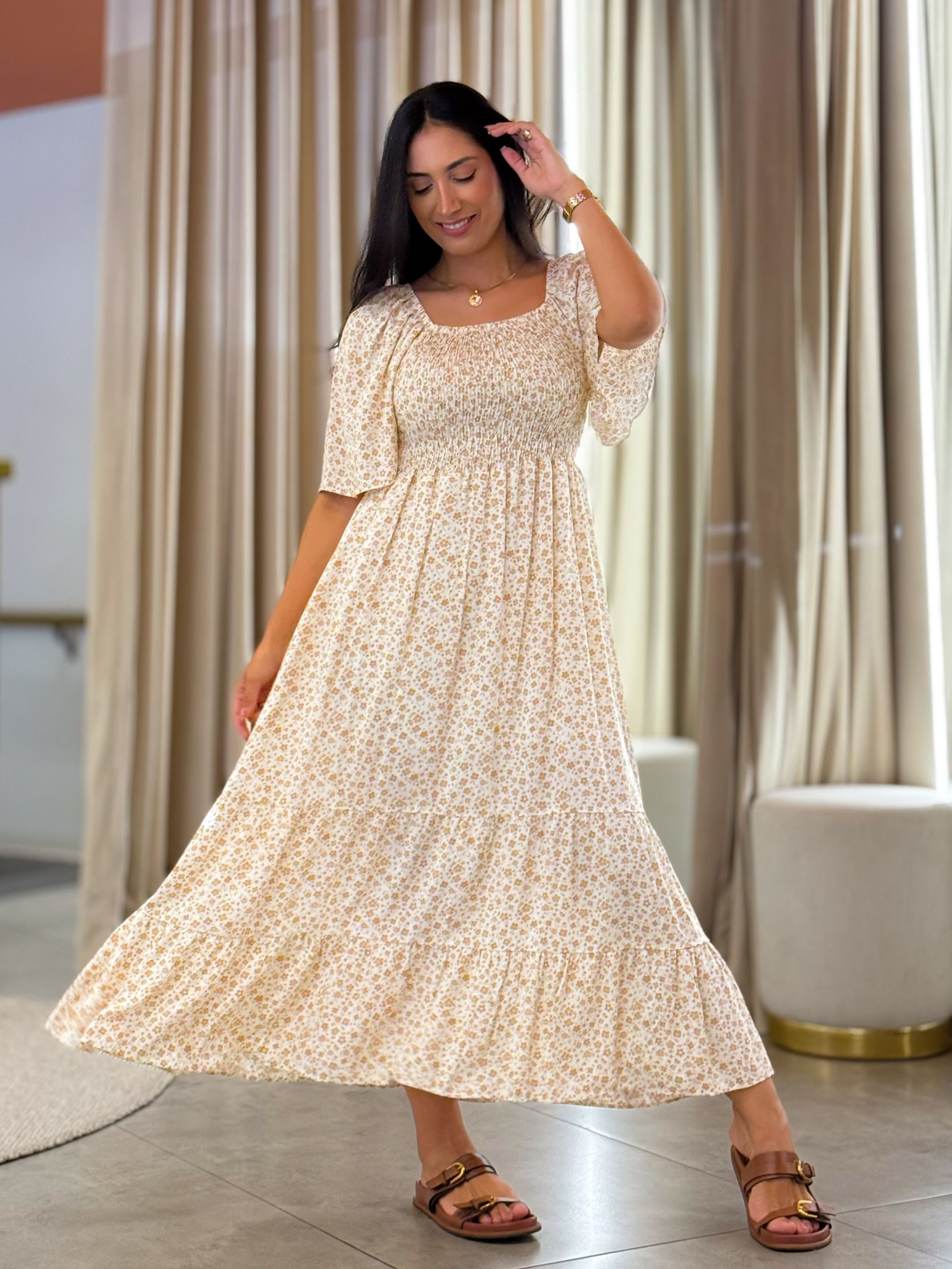 Vestido Maria Flor Off White