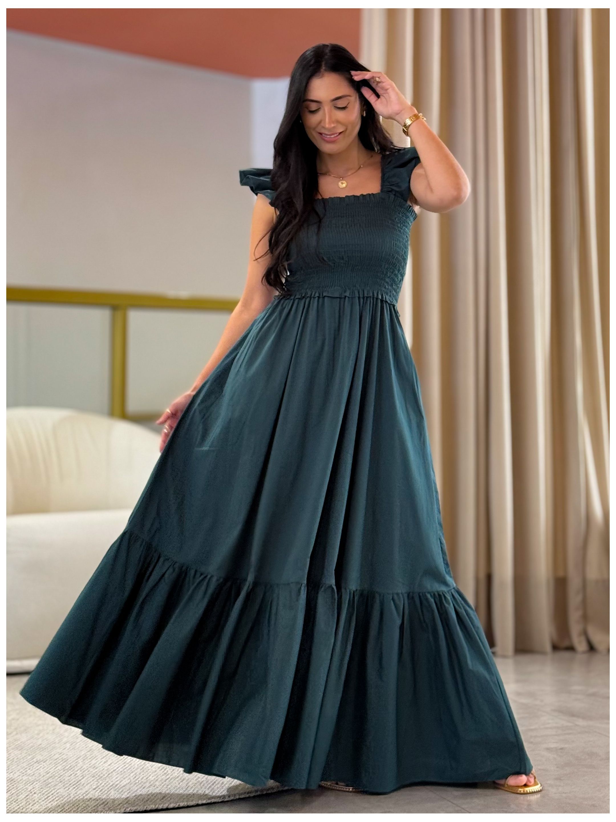 Vestido Mavi Verde Jade 