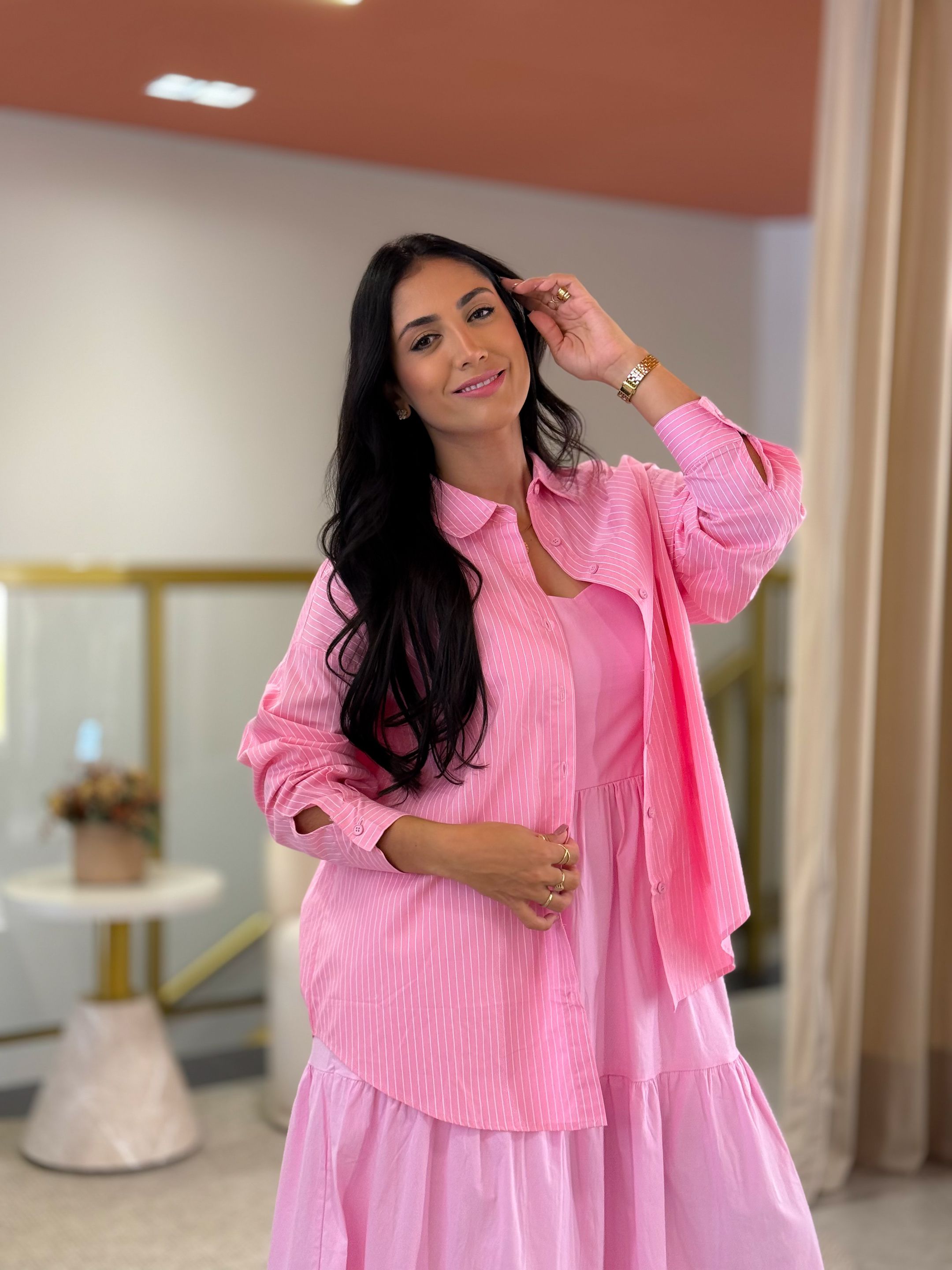 Camisa Sofia Rosa