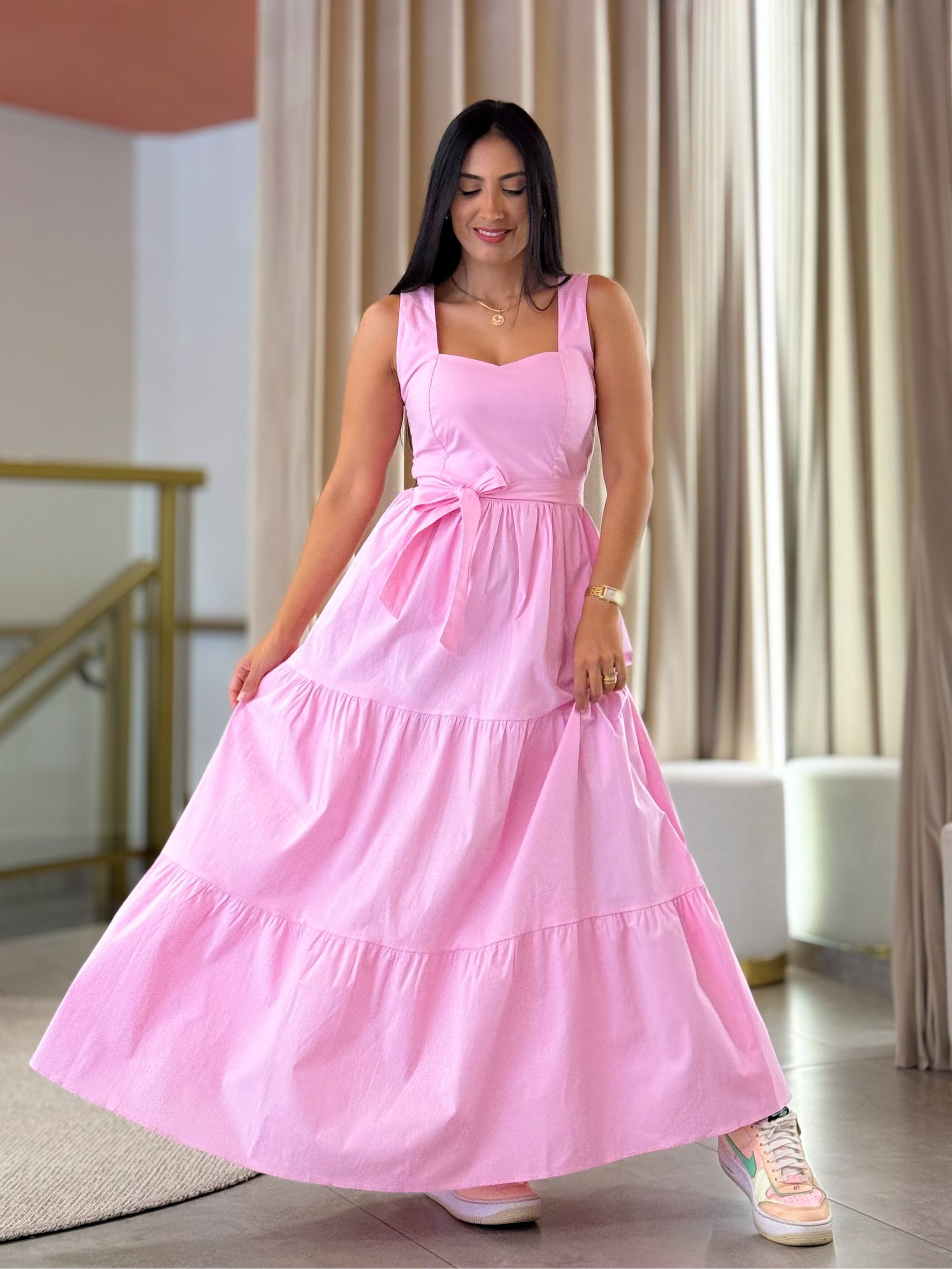Vestido Betina Rosa Bebê