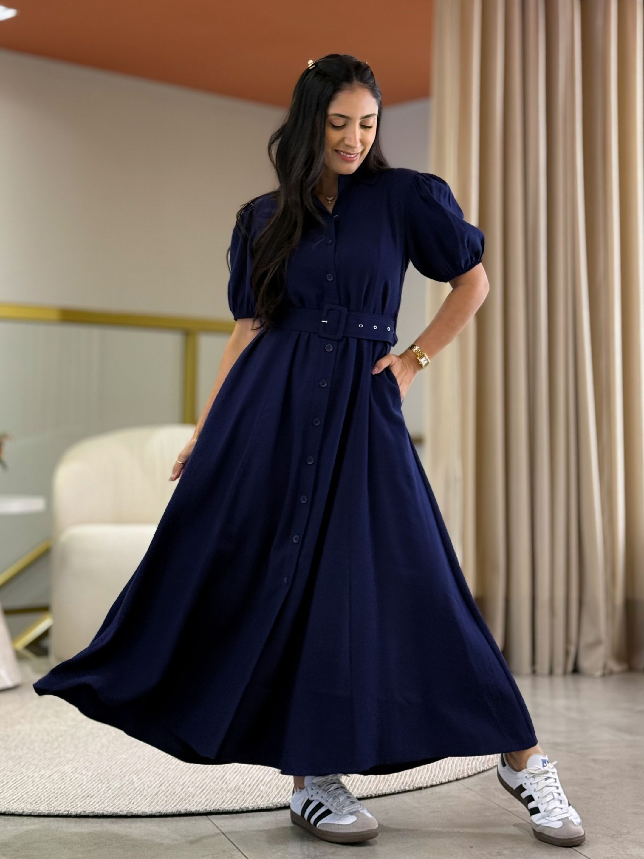Vestido Laura Azul Marinho