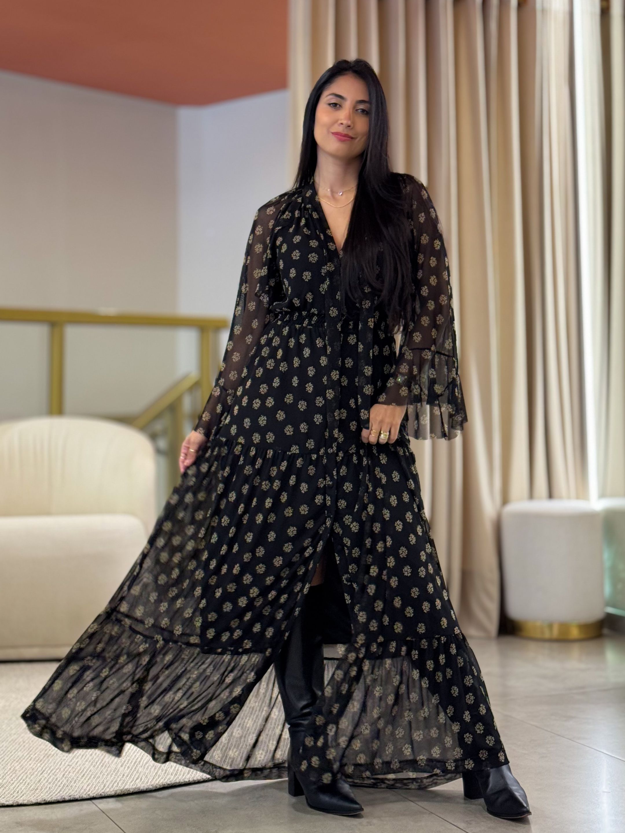 Vestido Madrid Preto