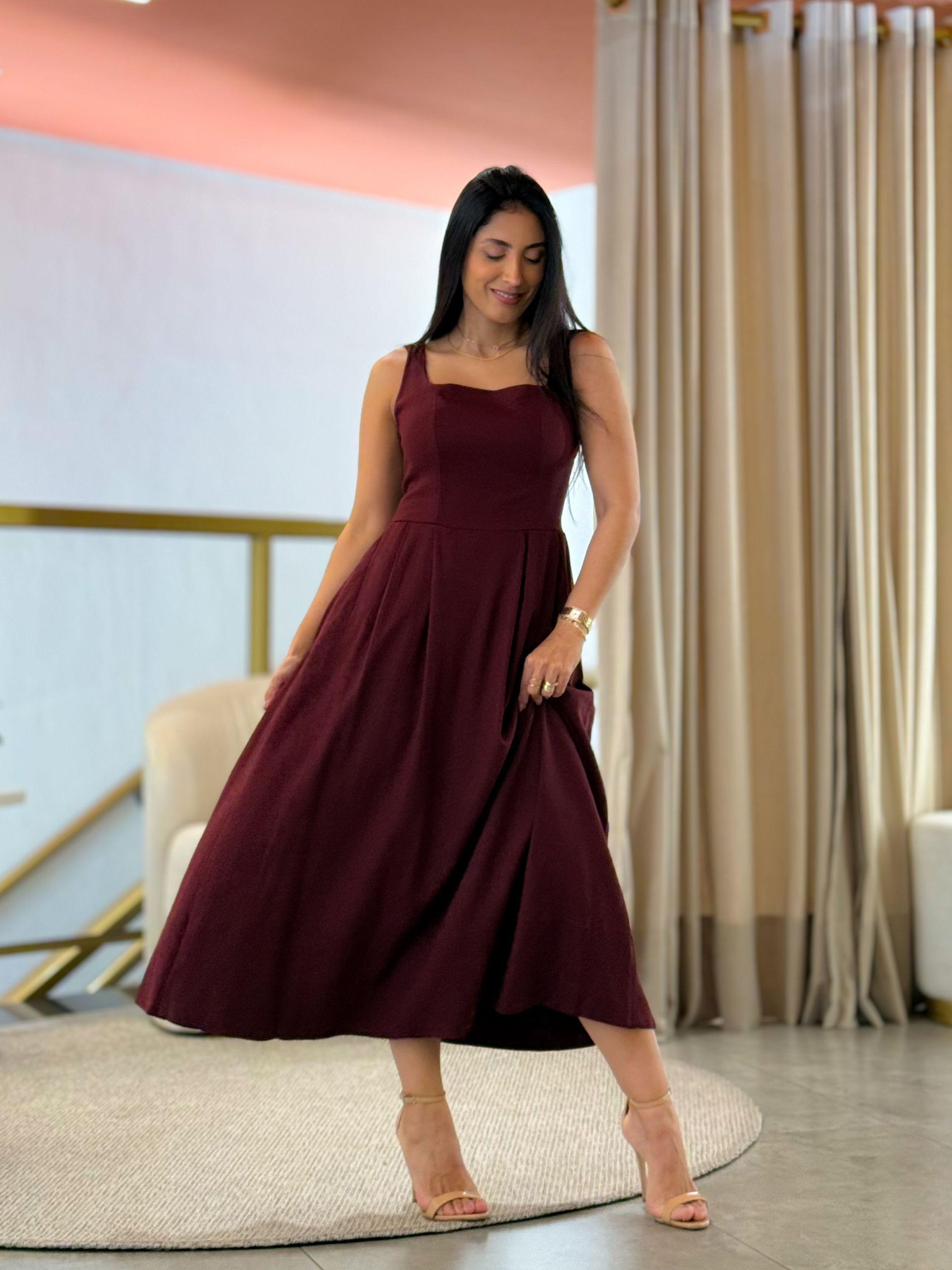 Vestido Vivian Bordo