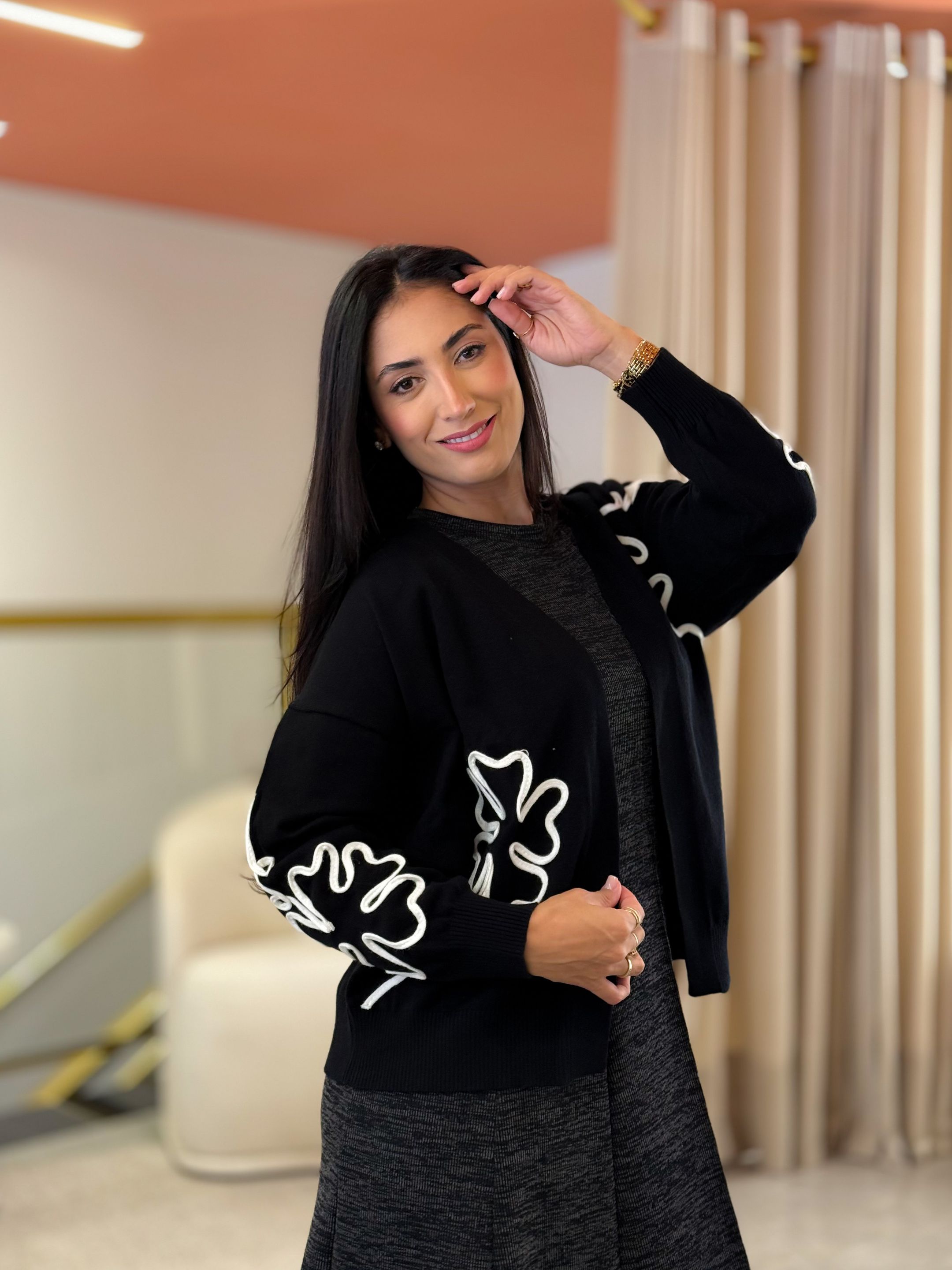 Tricot Helena Preto - Por Katia Vilar Moda Clássica 