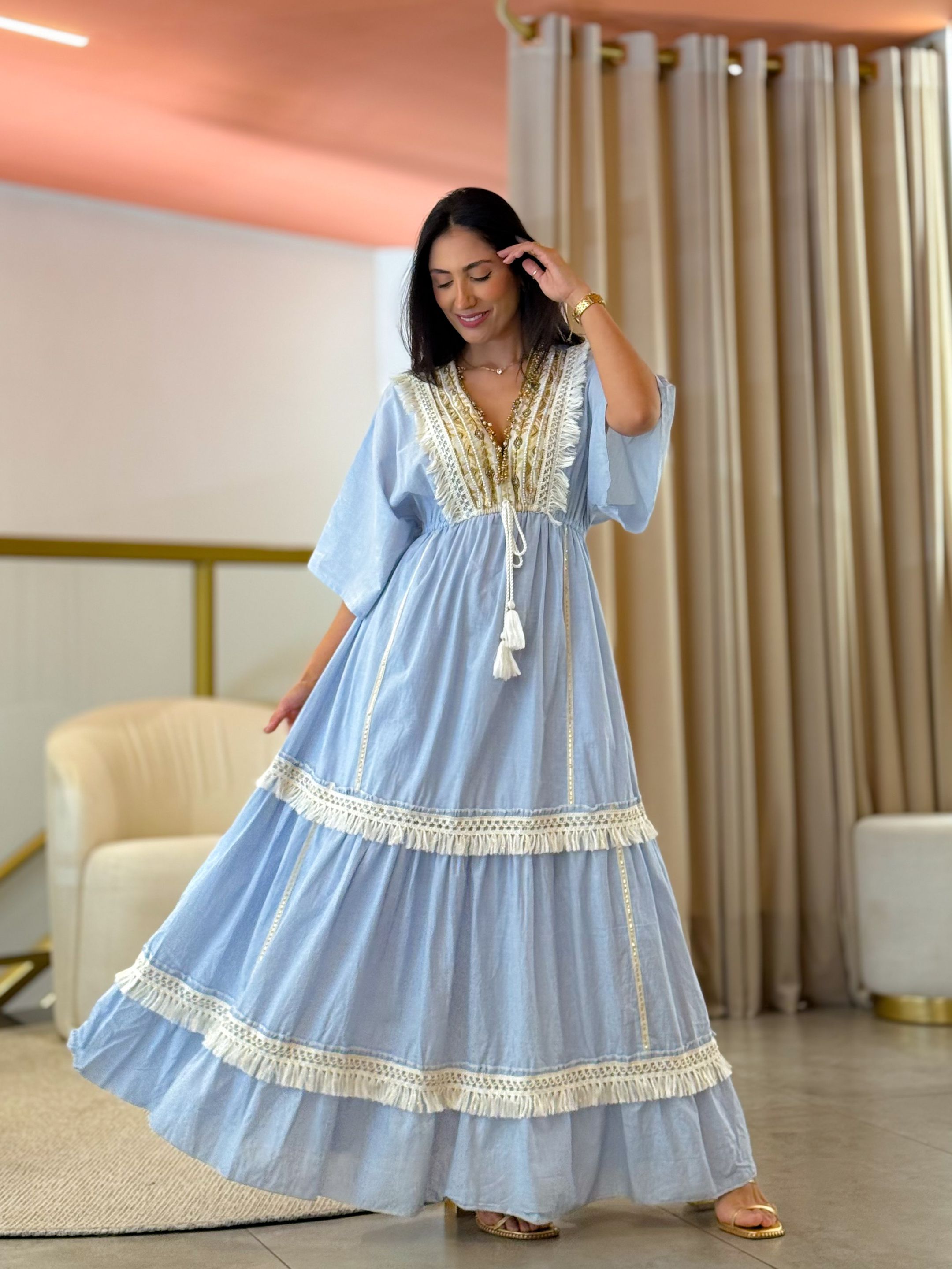 Vestido Safira Azul
