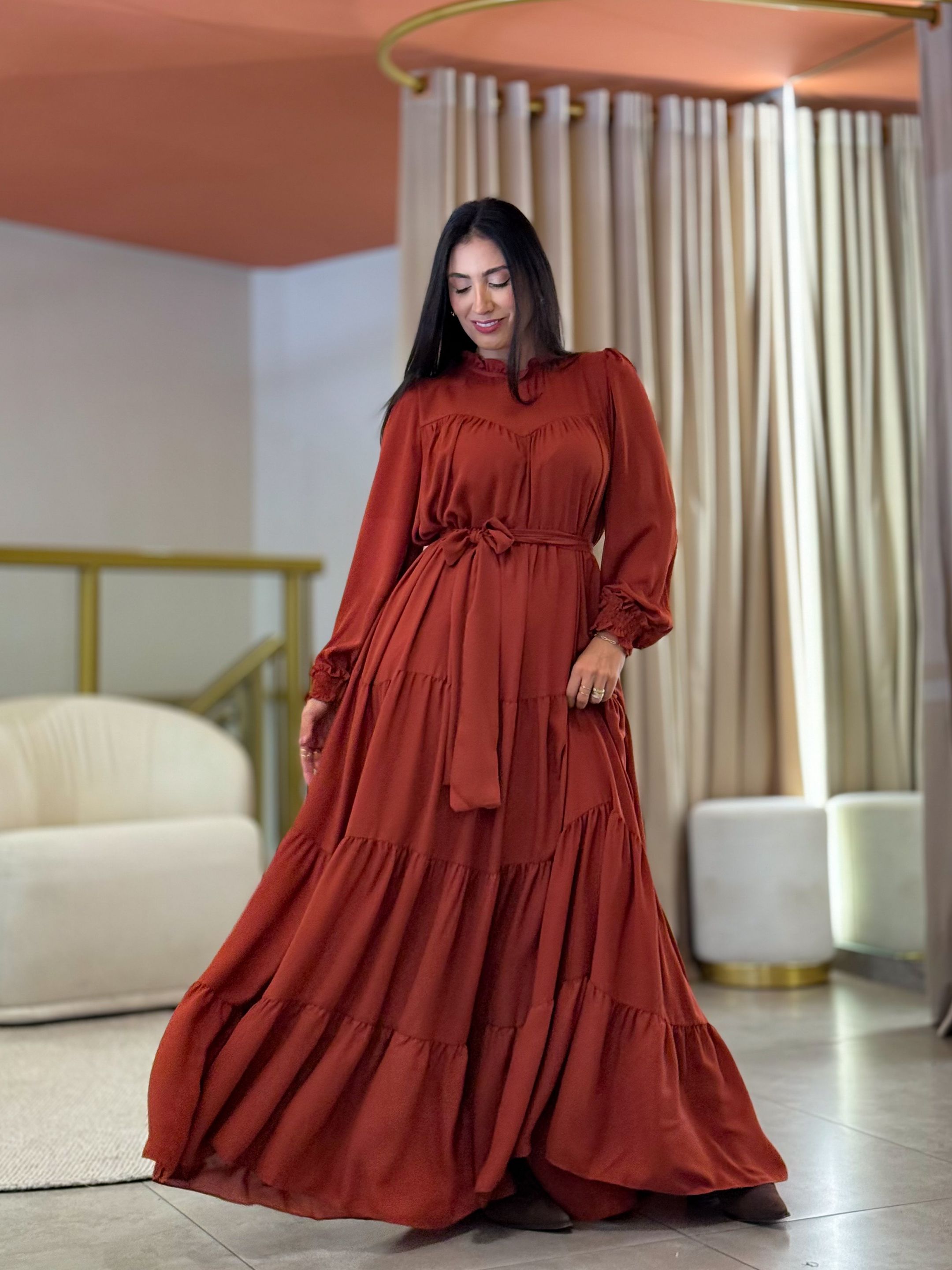 Vestido Nicole Telha