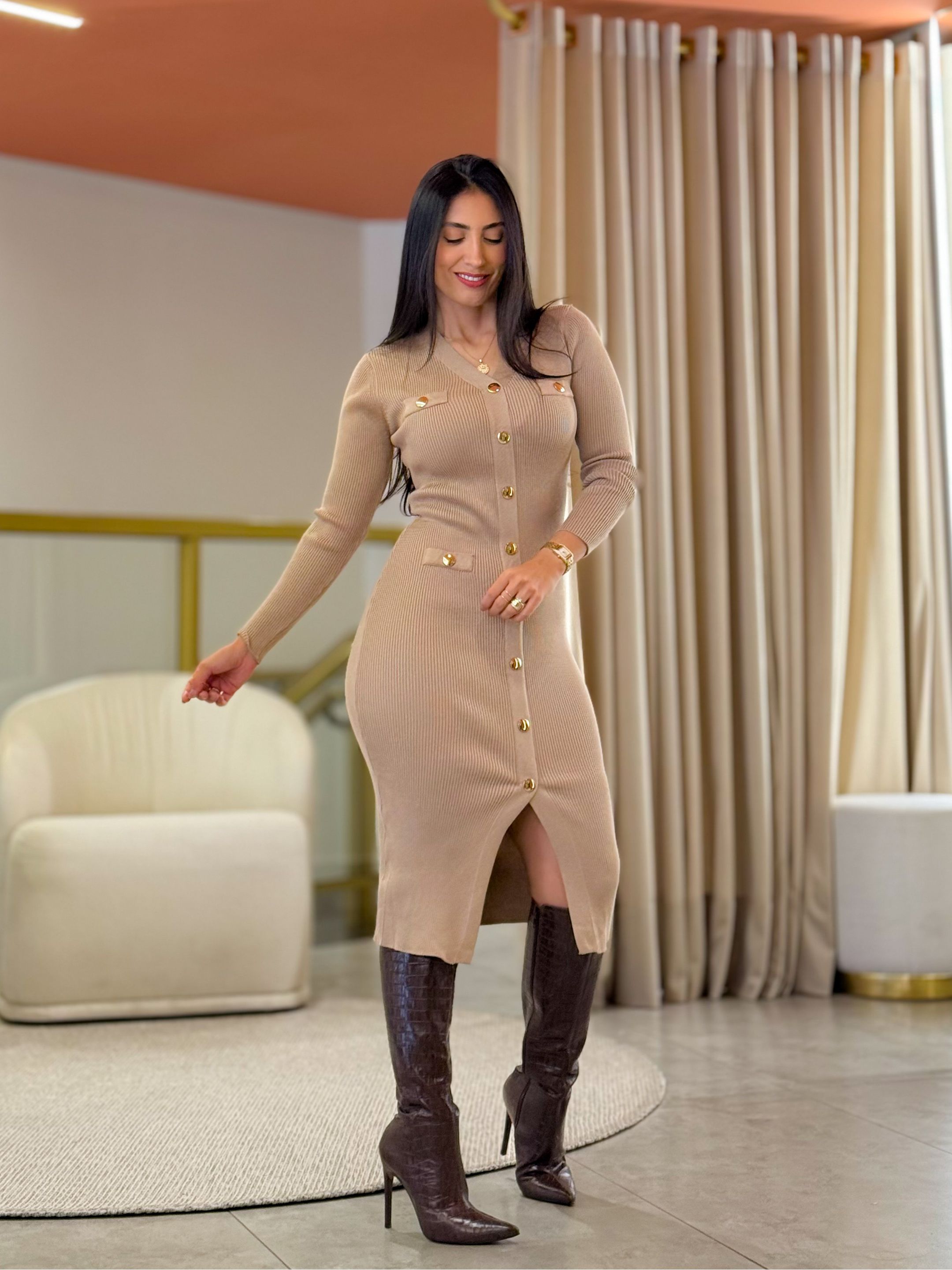 Vestido Emma Nude