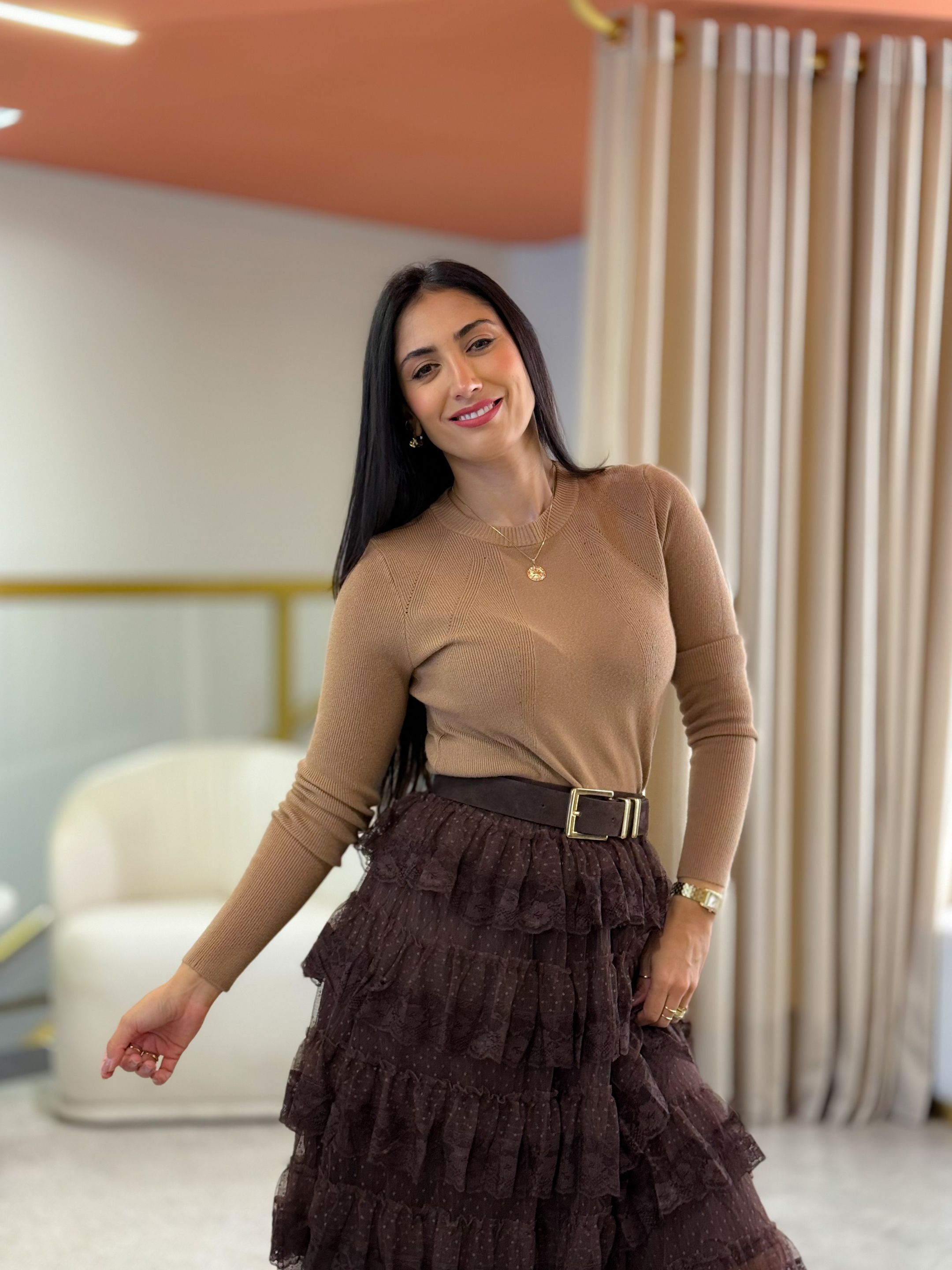 Tricot Ana Caramelo - Por Katia Vilar Moda Clássica 