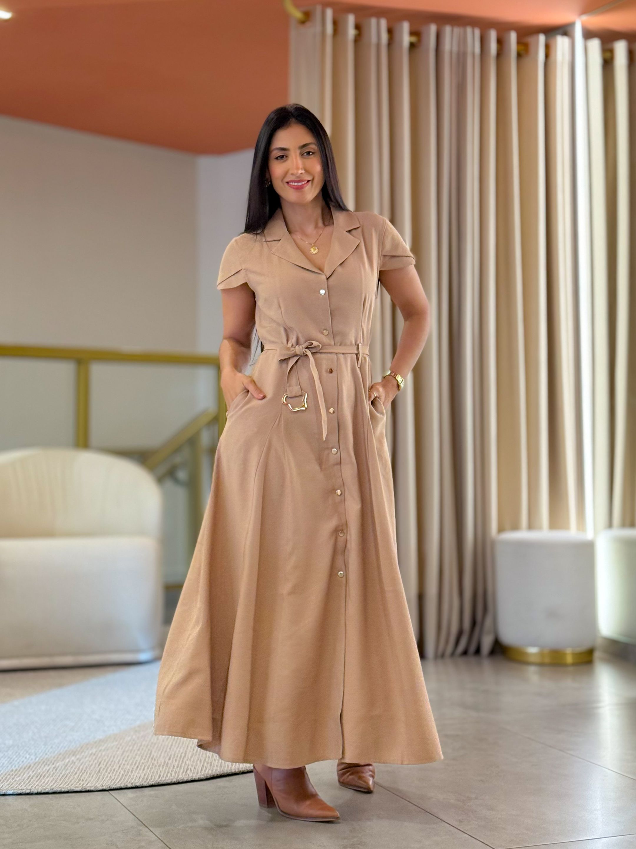 Vestido Agata Nude