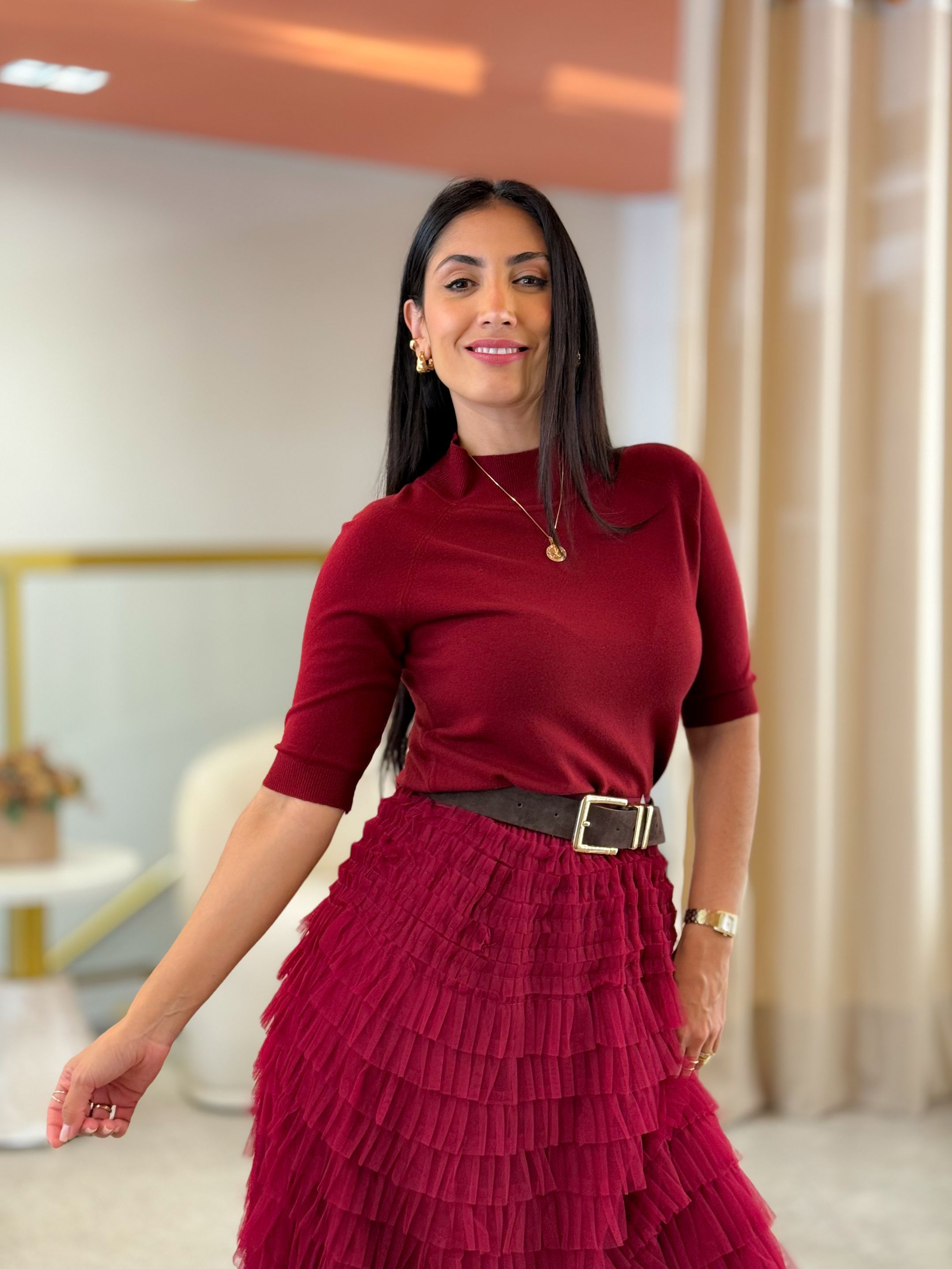 Blusa Camila Vinho