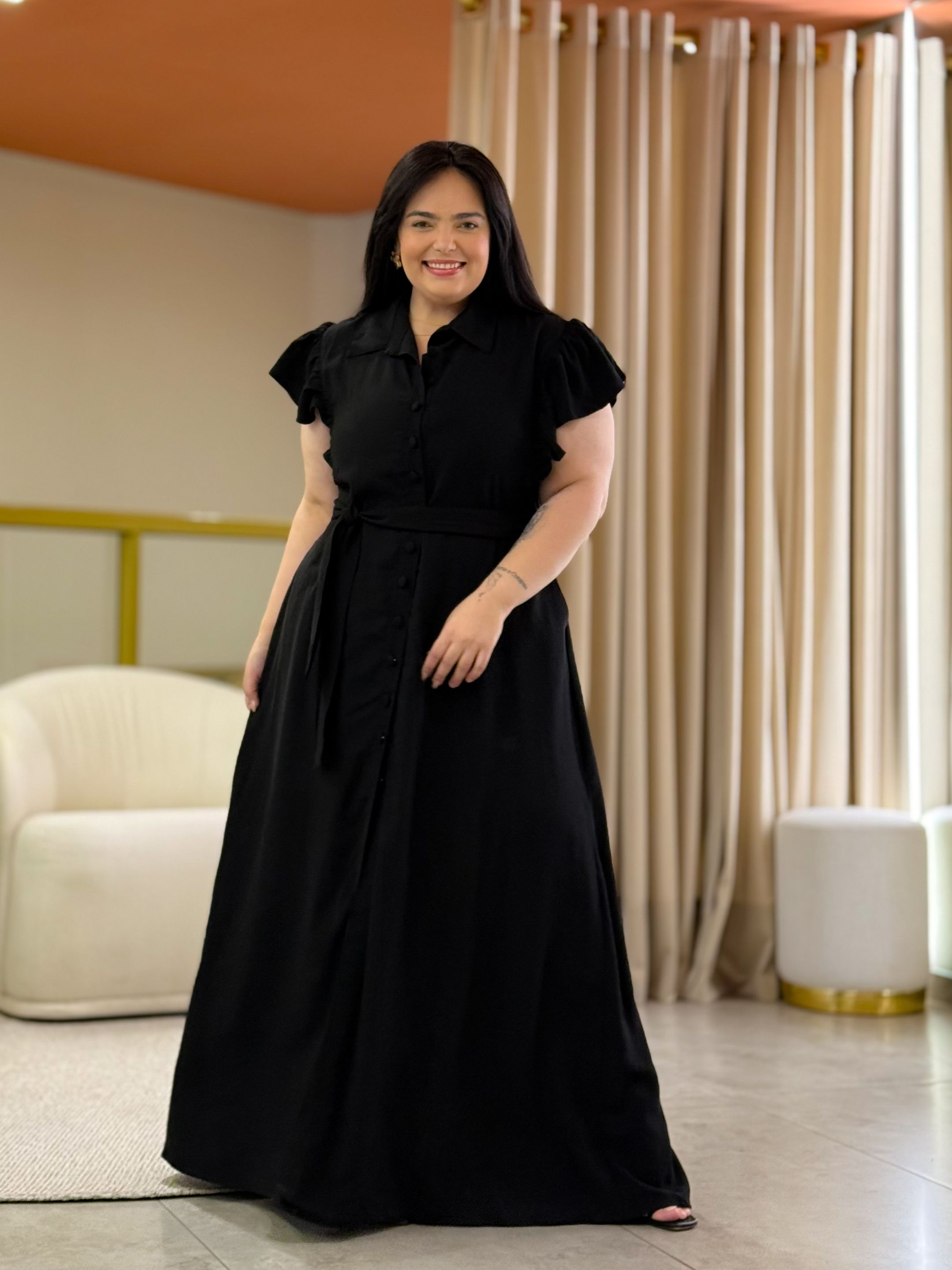 Vestido Liz Plus Preto