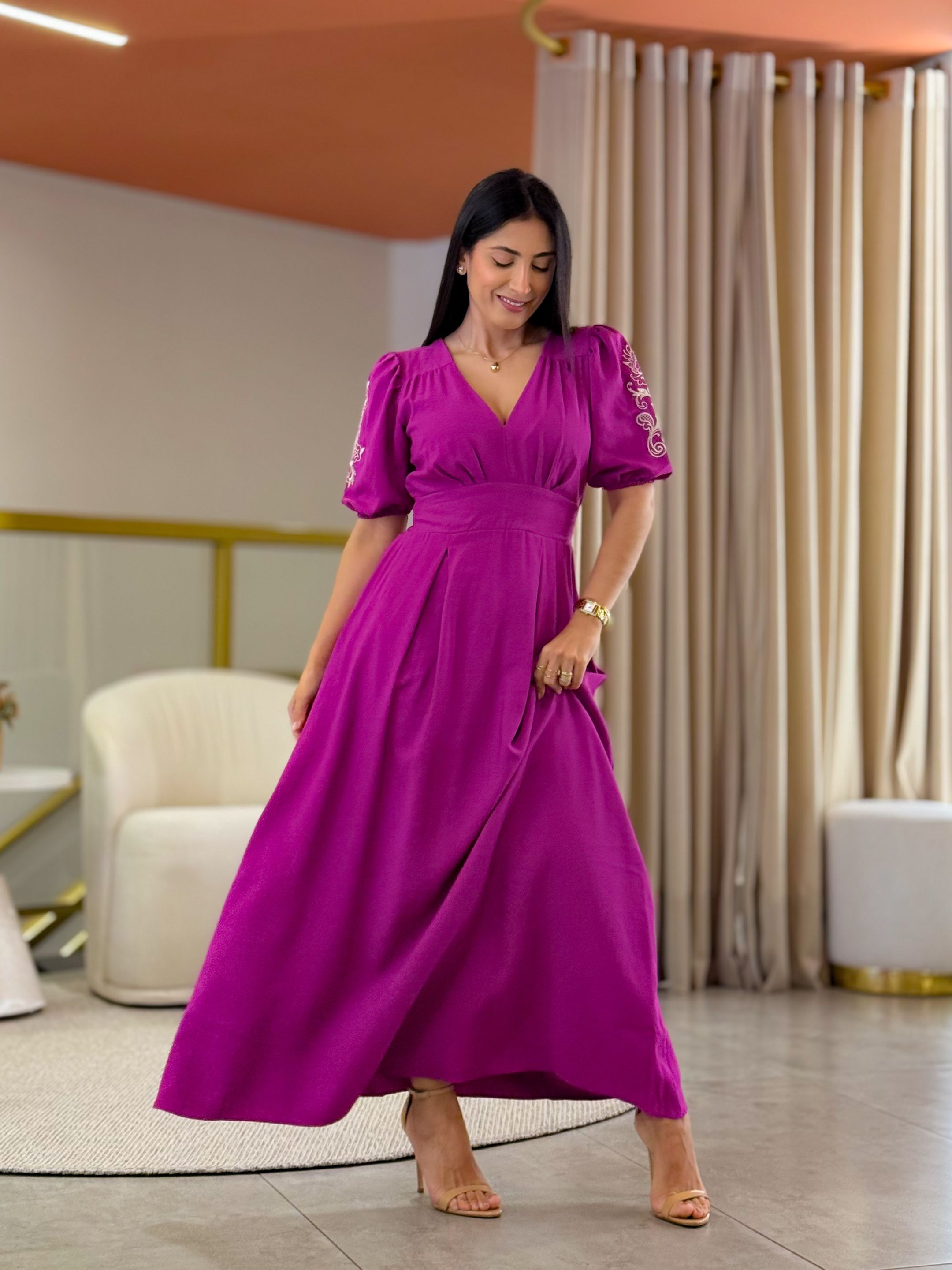 Vestido Lavinia Fucsia