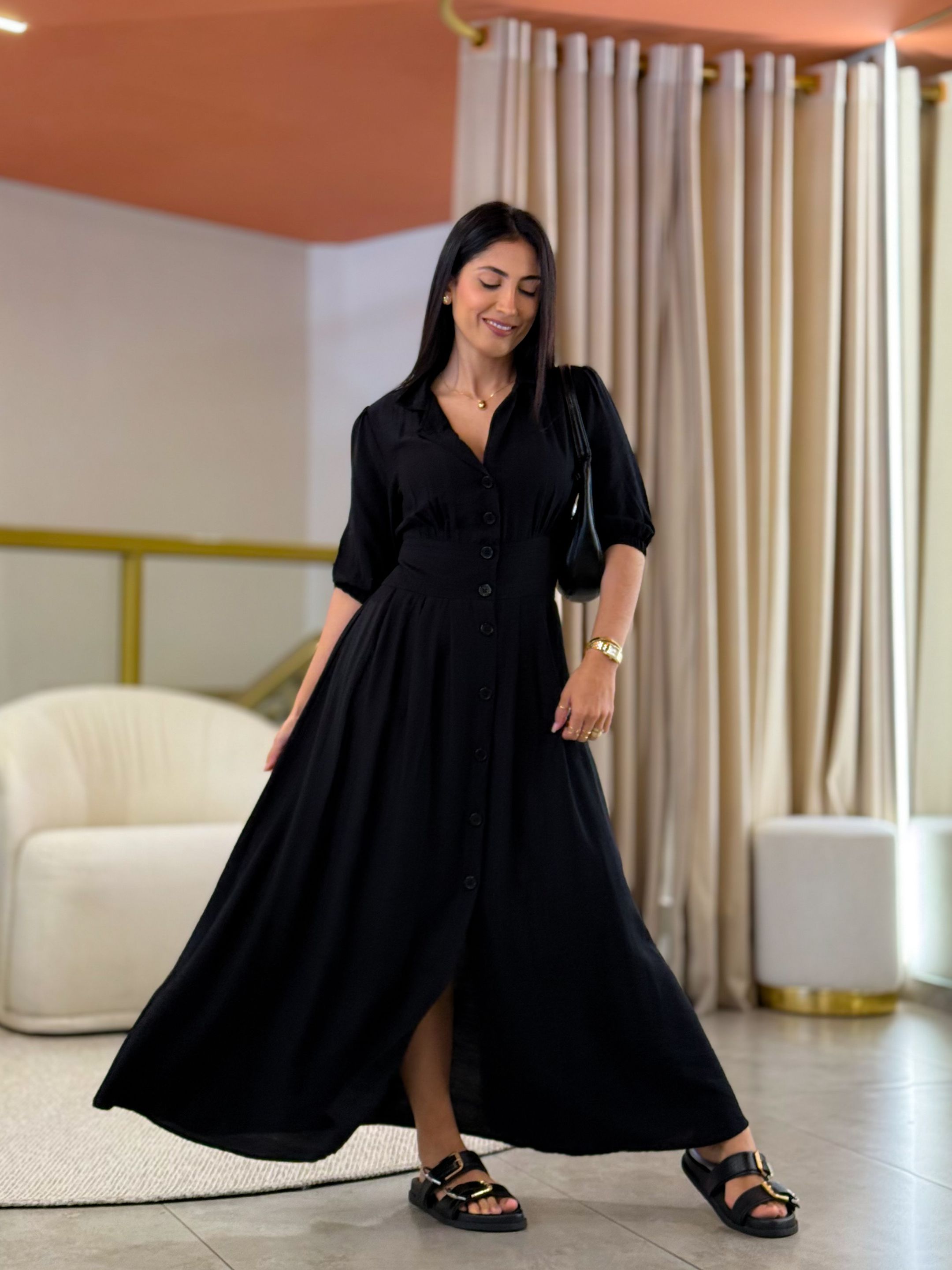 Vestido Mila Preto
