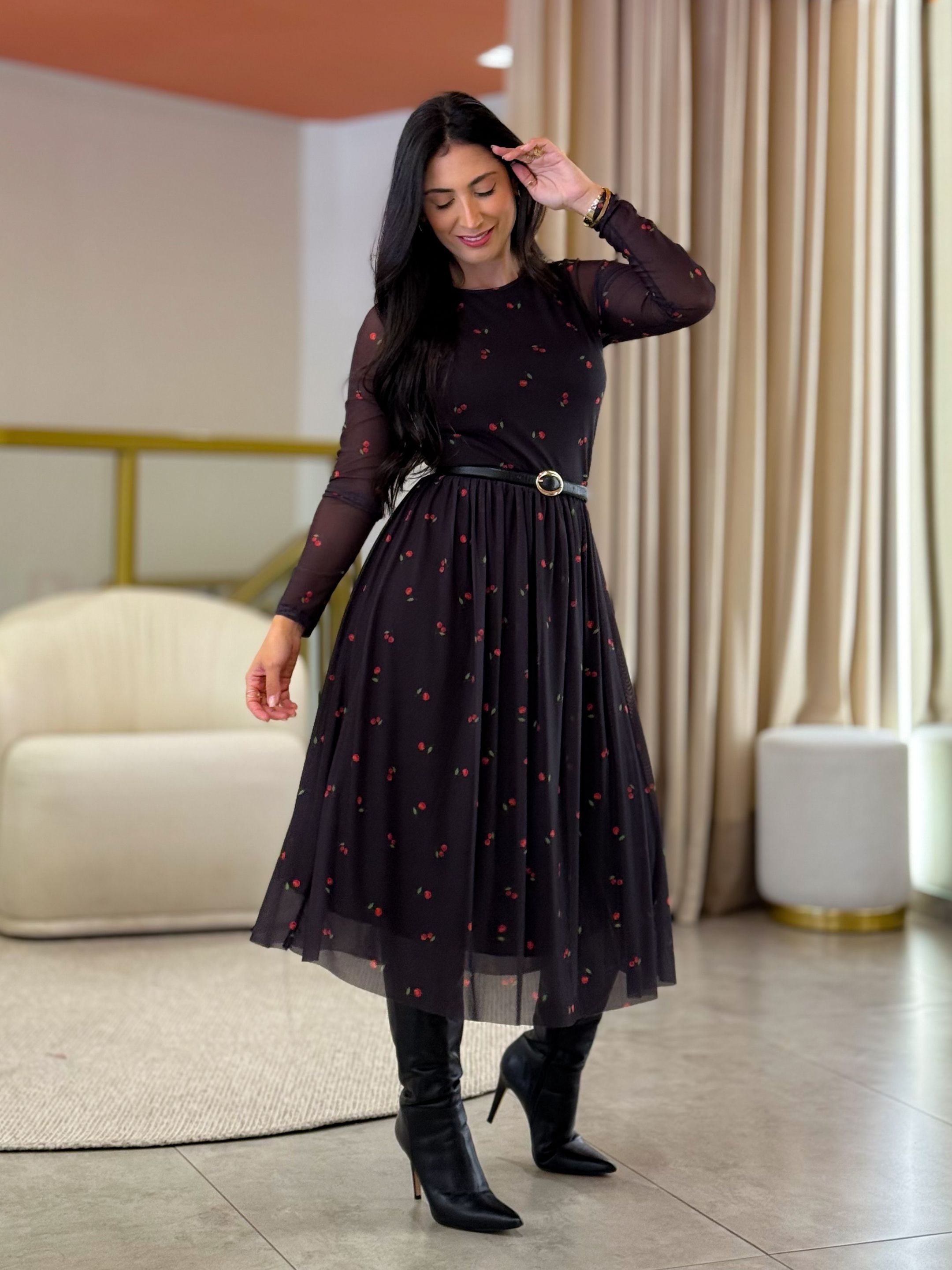Vestido Lina Preto