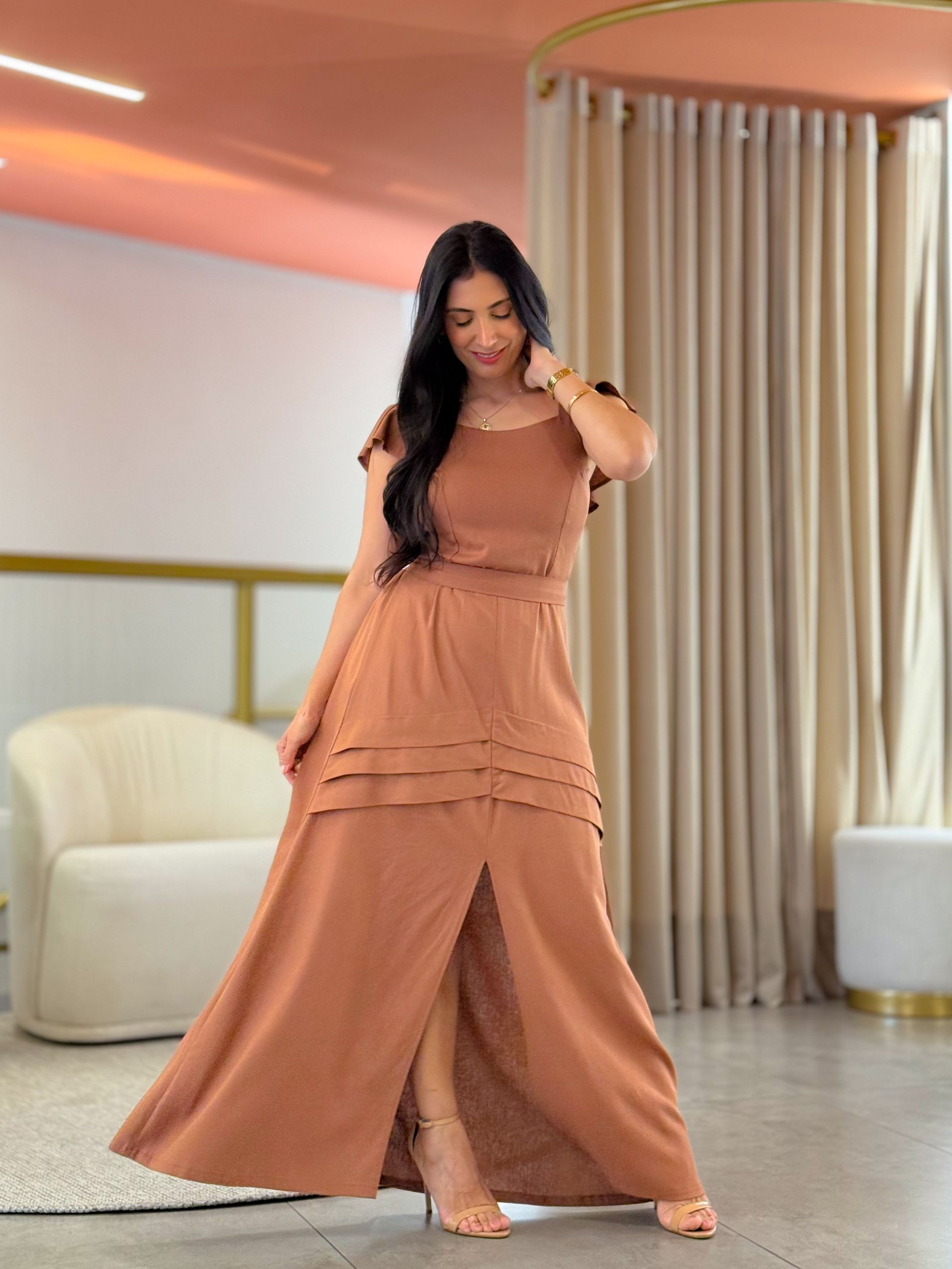 Vestido Aurora Capuccino