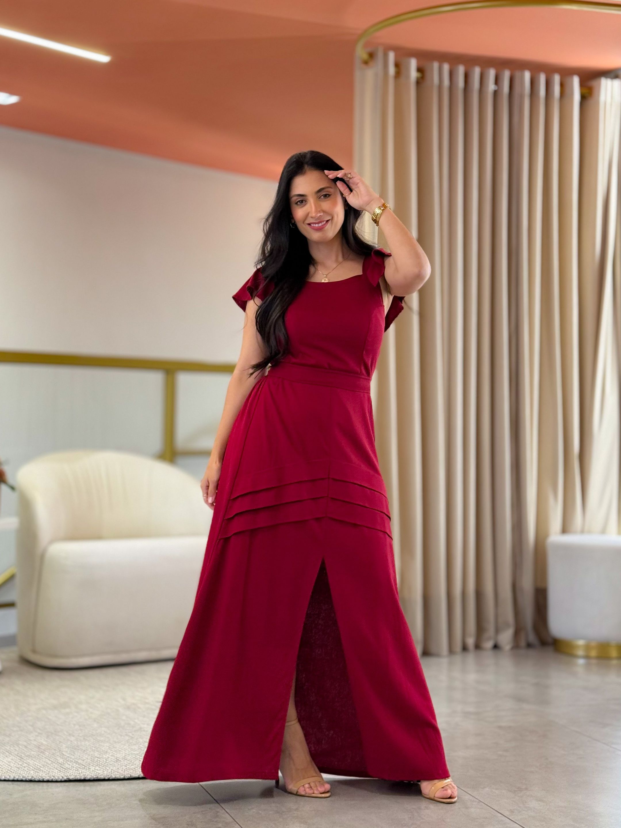 Vestido Aurora Vermelho