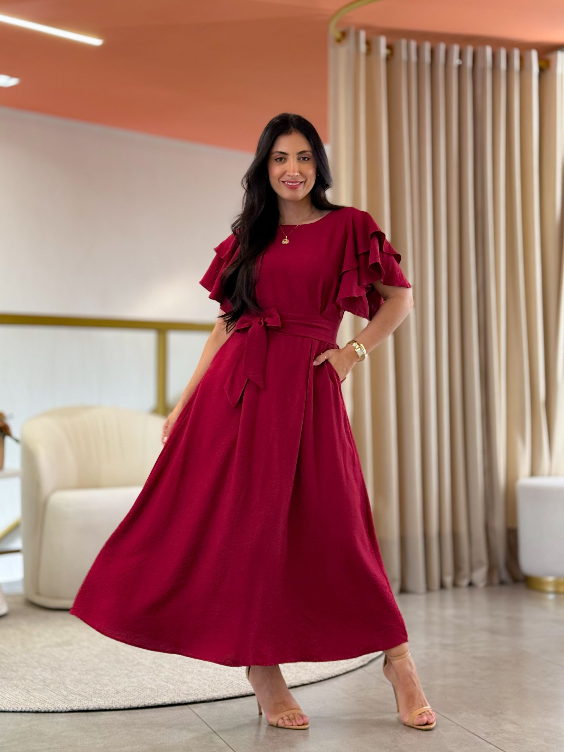Vestido Suelen Vermelho