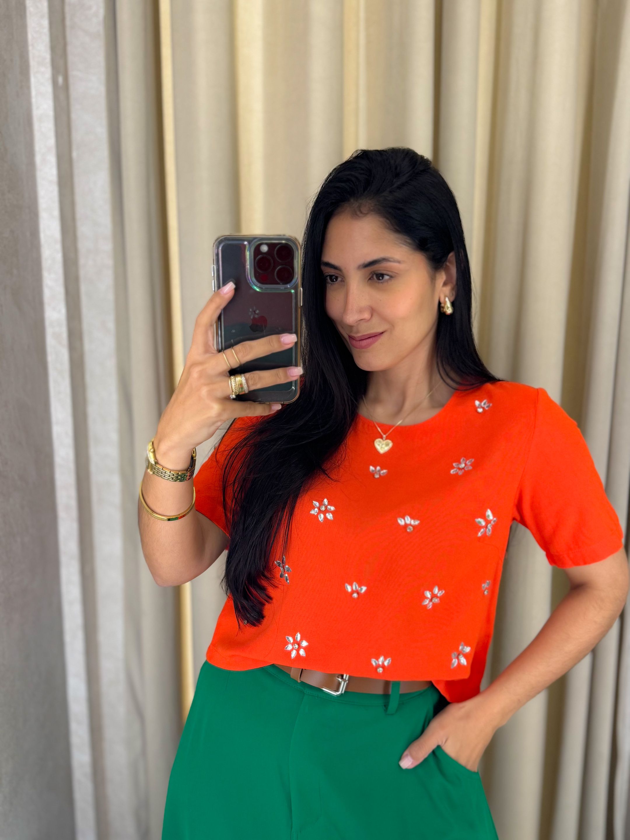Blusa Karina Laranja