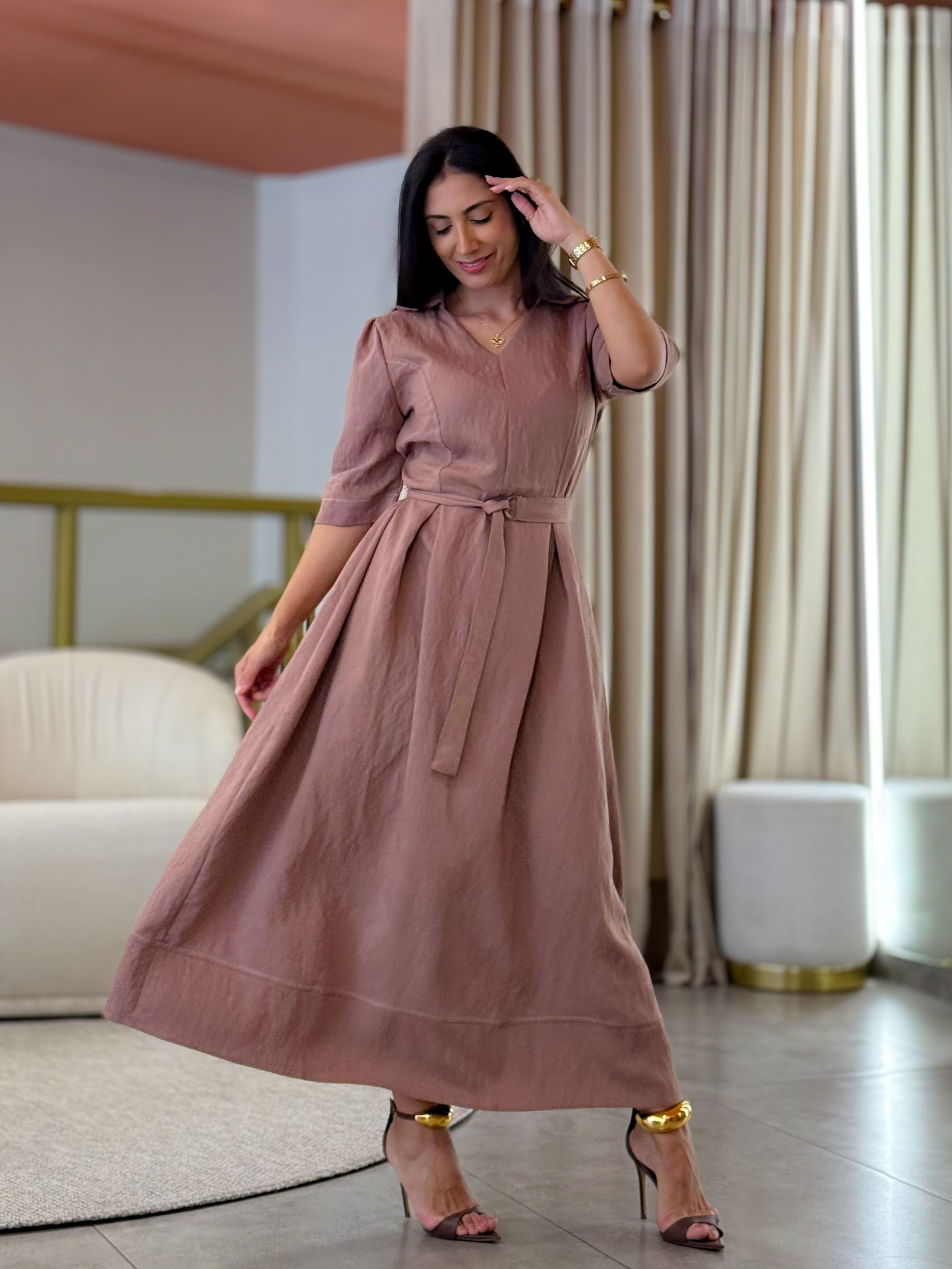 Vestido Nicole Cappuccino